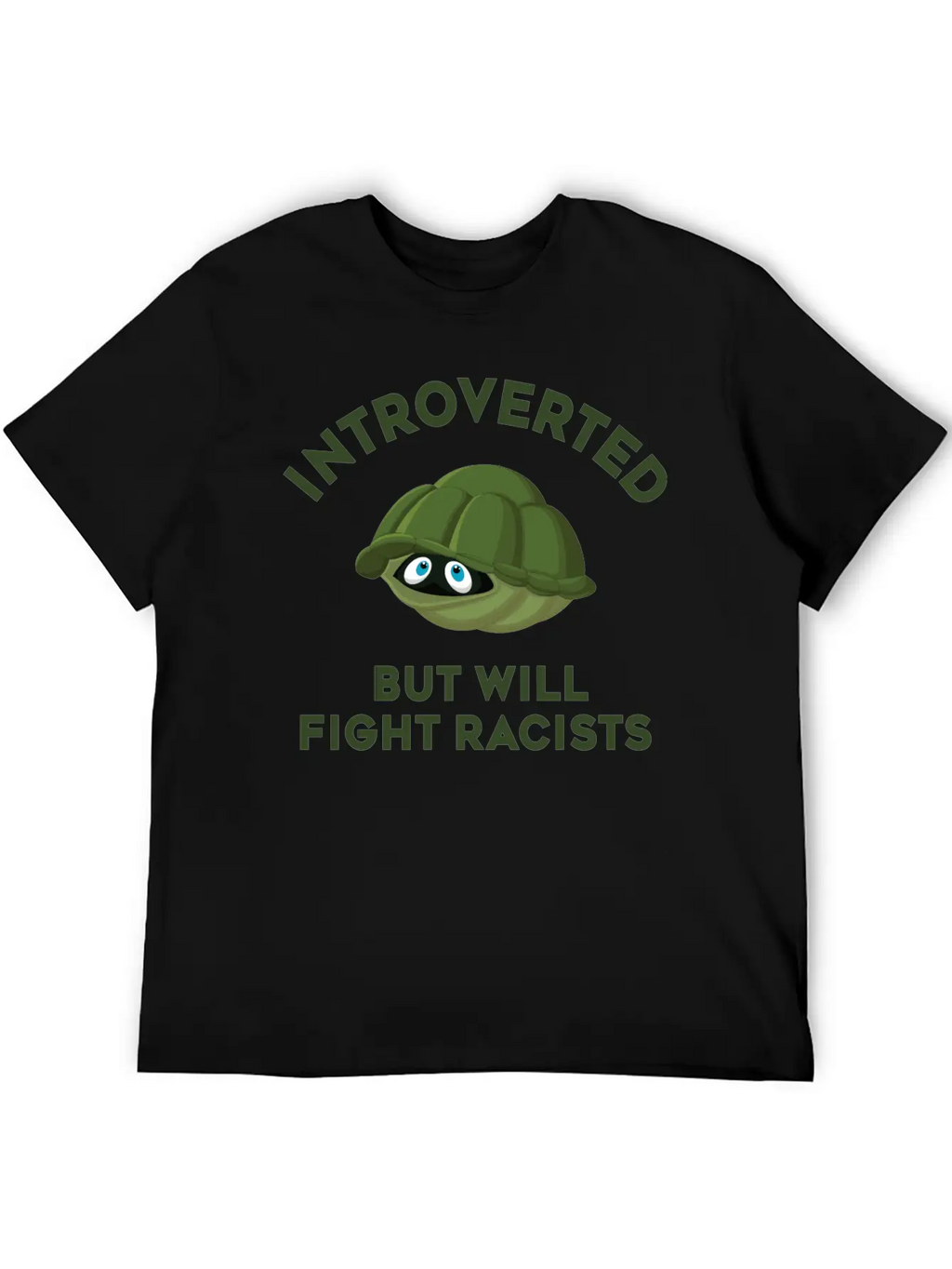 Introverted But Will Fight Racism Stylish Everyday T-Shirt – Unisex Basic Cotton Tee