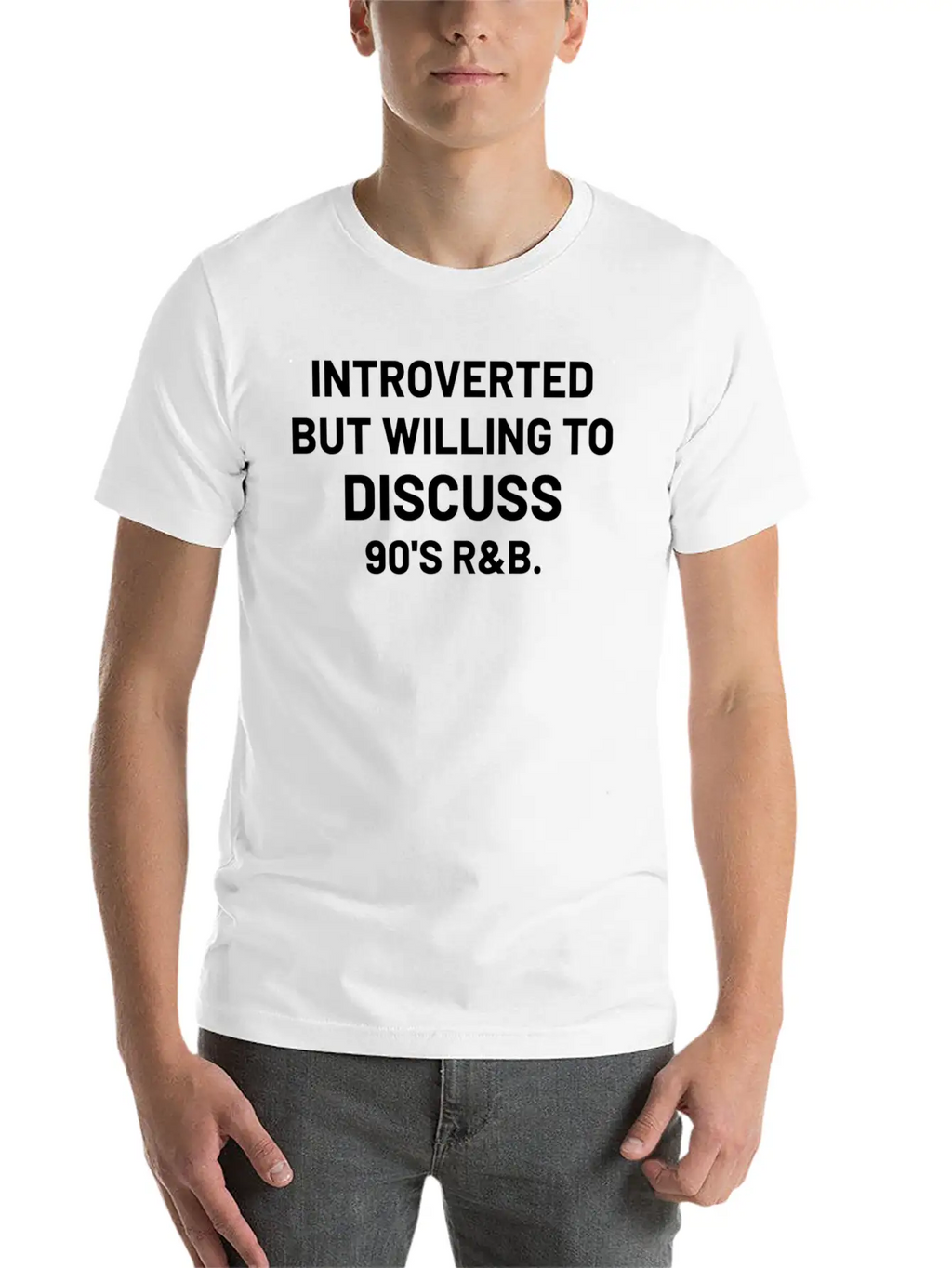 Introverted But Willing To Discuss 90S Rb Rnb Timeless Short Sleeve Tee – Comfy And Minimalist Design