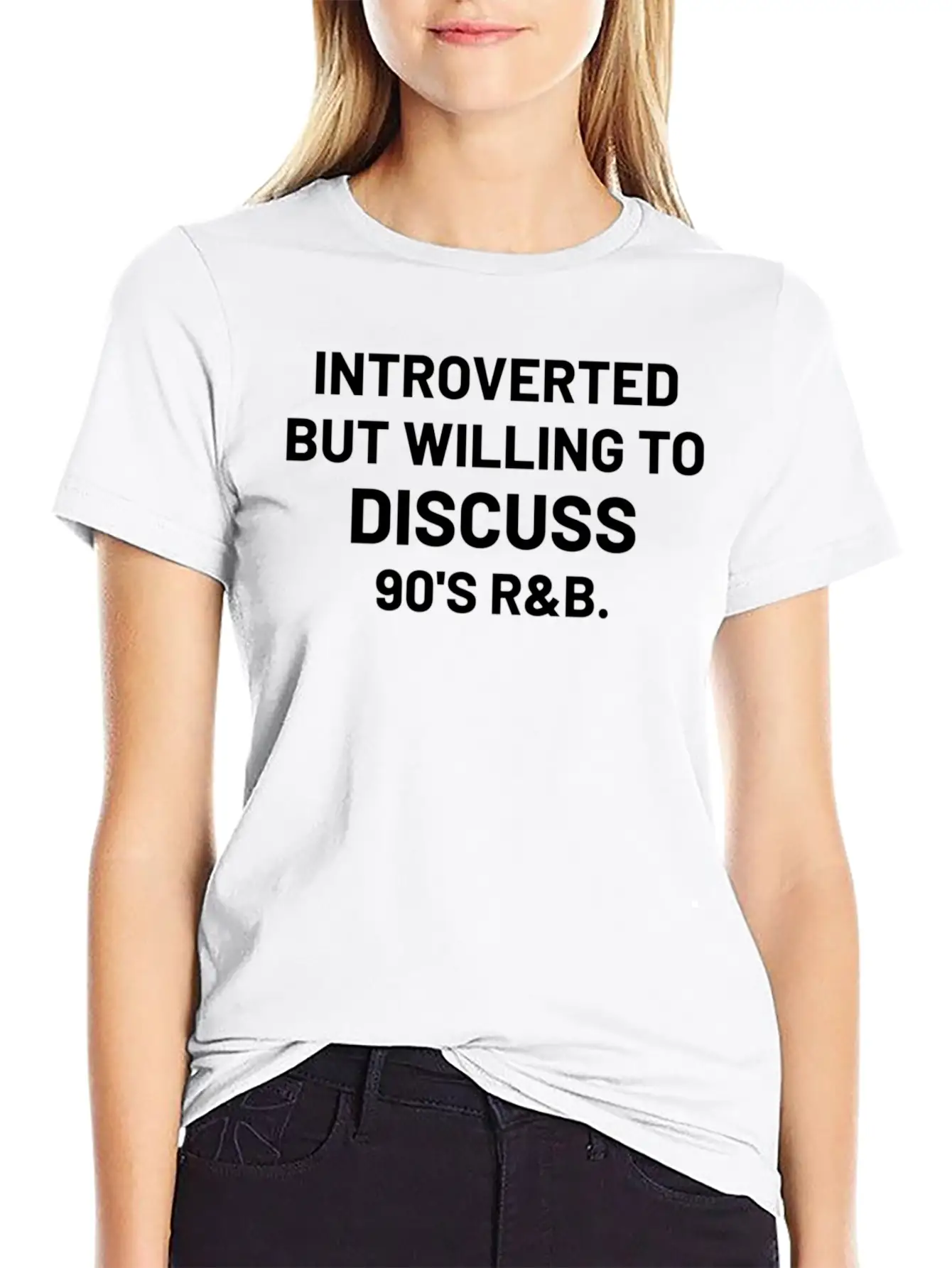 Introverted But Willing To Discuss 90S Rb Rnb Timeless Short Sleeve Tee – Comfy And Minimalist Design