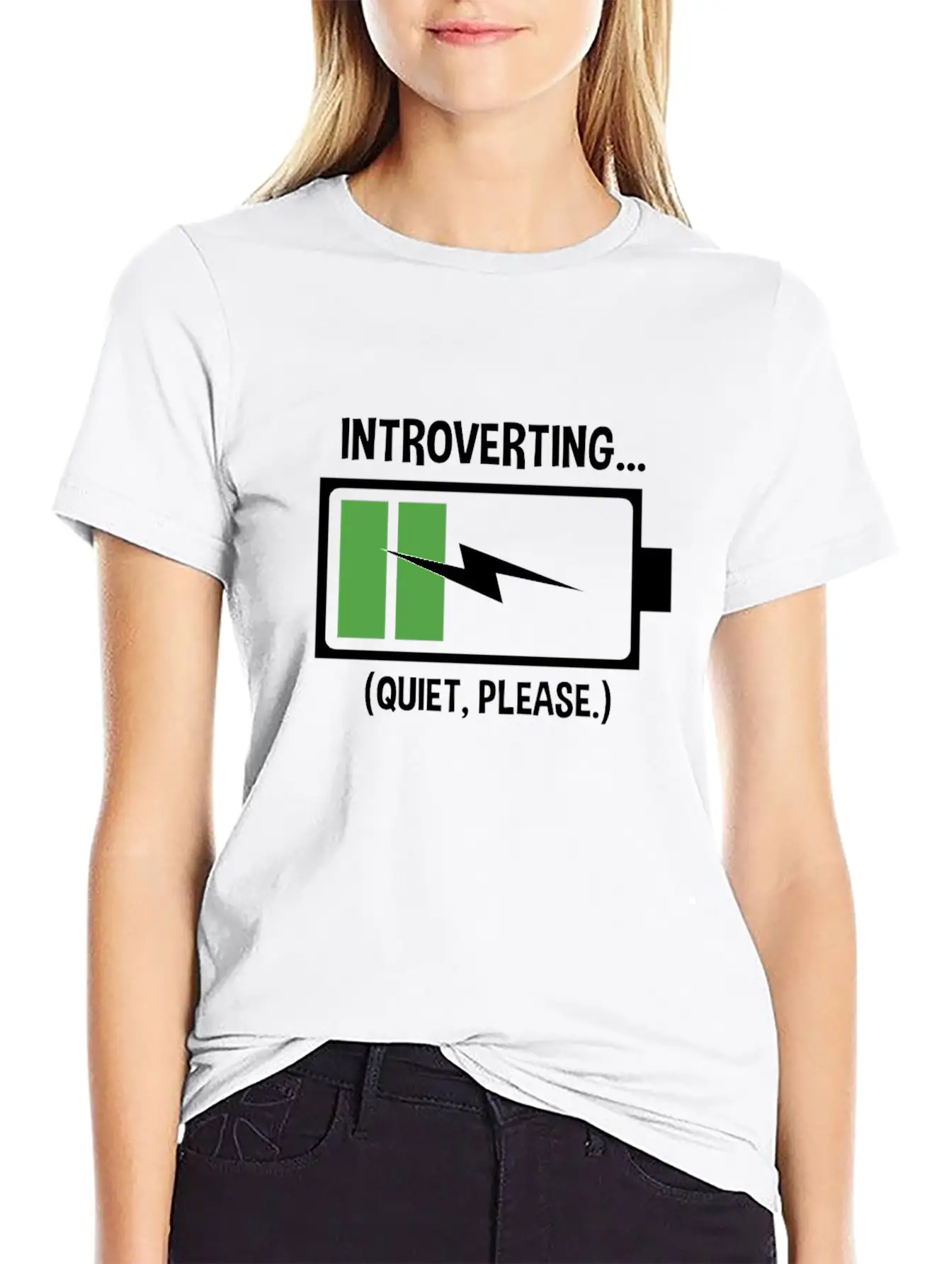 Introverting In Progess Quiet Please Relaxed Everyday Tee – Lightweight And Durable Cotton
