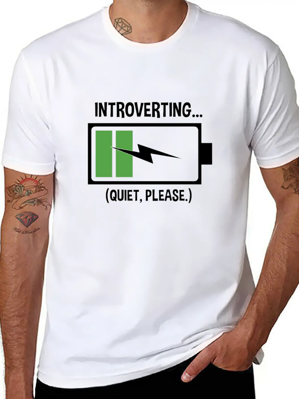 Introverting In Progess Quiet Please Relaxed Everyday Tee – Lightweight And Durable Cotton