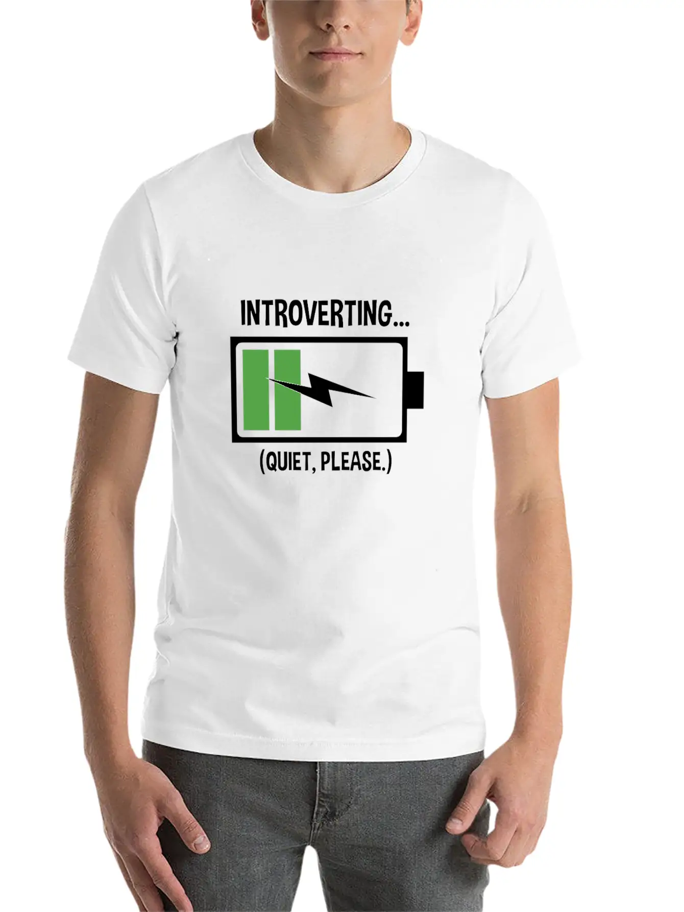 Introverting In Progess Quiet Please Unisex Casual T-Shirt – Clean Design For Daily Comfort