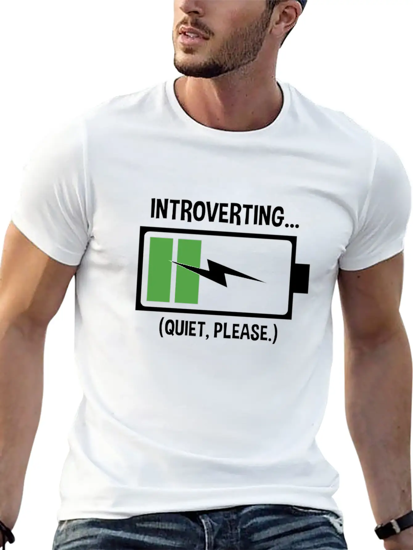 Introverting In Progess Quiet Please Unisex Casual T-Shirt – Clean Design For Daily Comfort