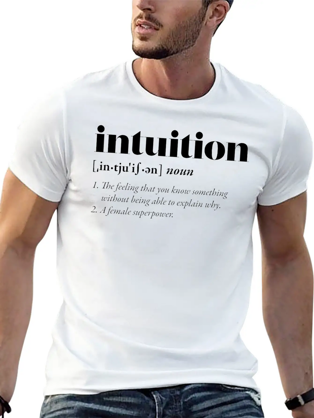 Intuition (dark) Classic Cotton Tee – Unisex Comfort For Any Season