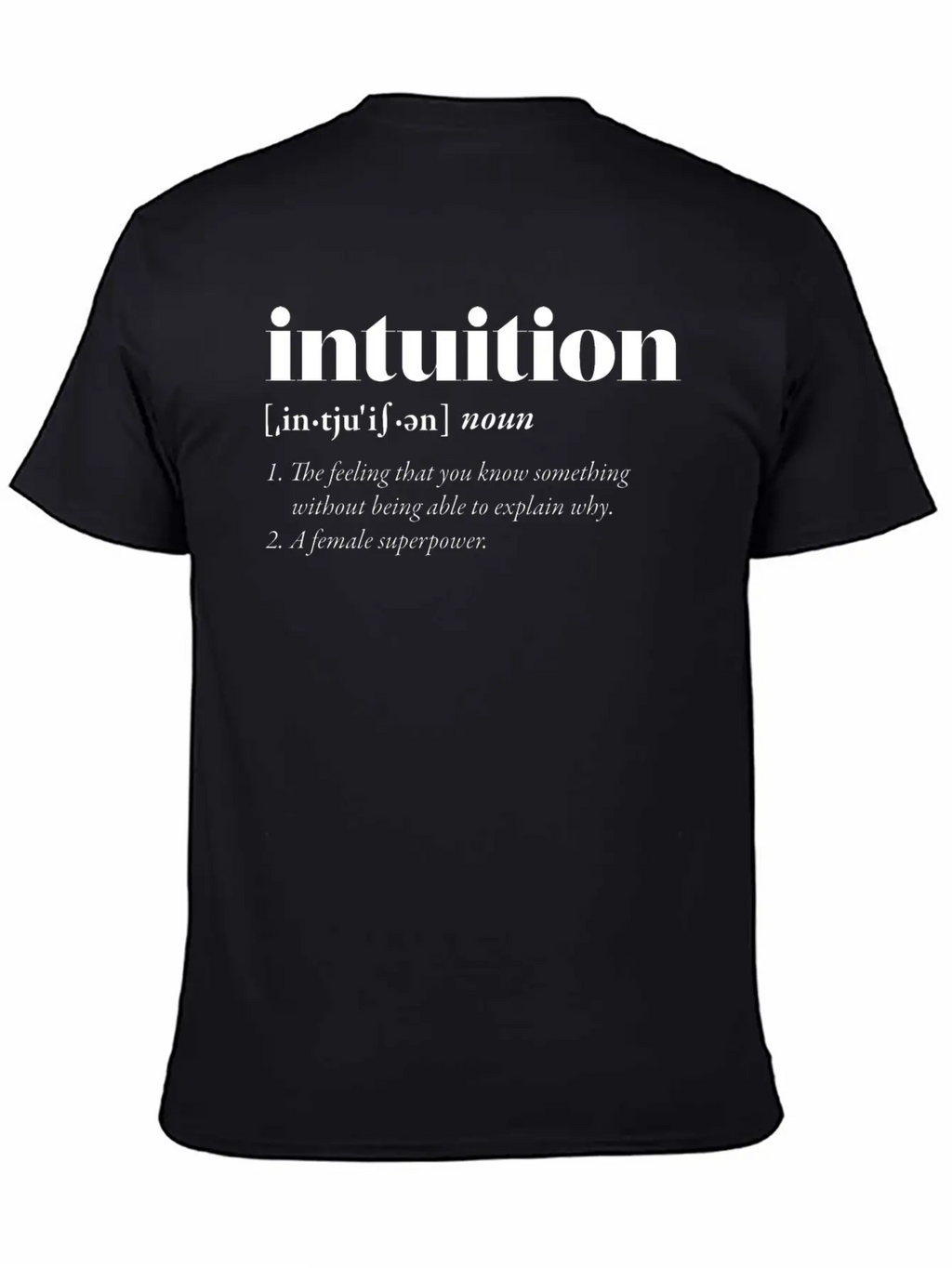 Intuition (dark) Classic Cotton Tee – Unisex Comfort For Any Season