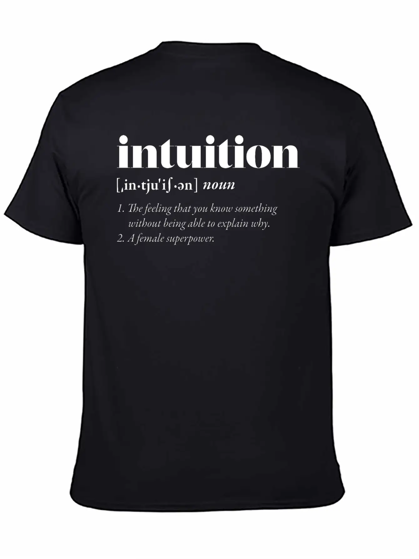 Intuition (dark) Classic Cotton Tee – Unisex Comfort For Any Season