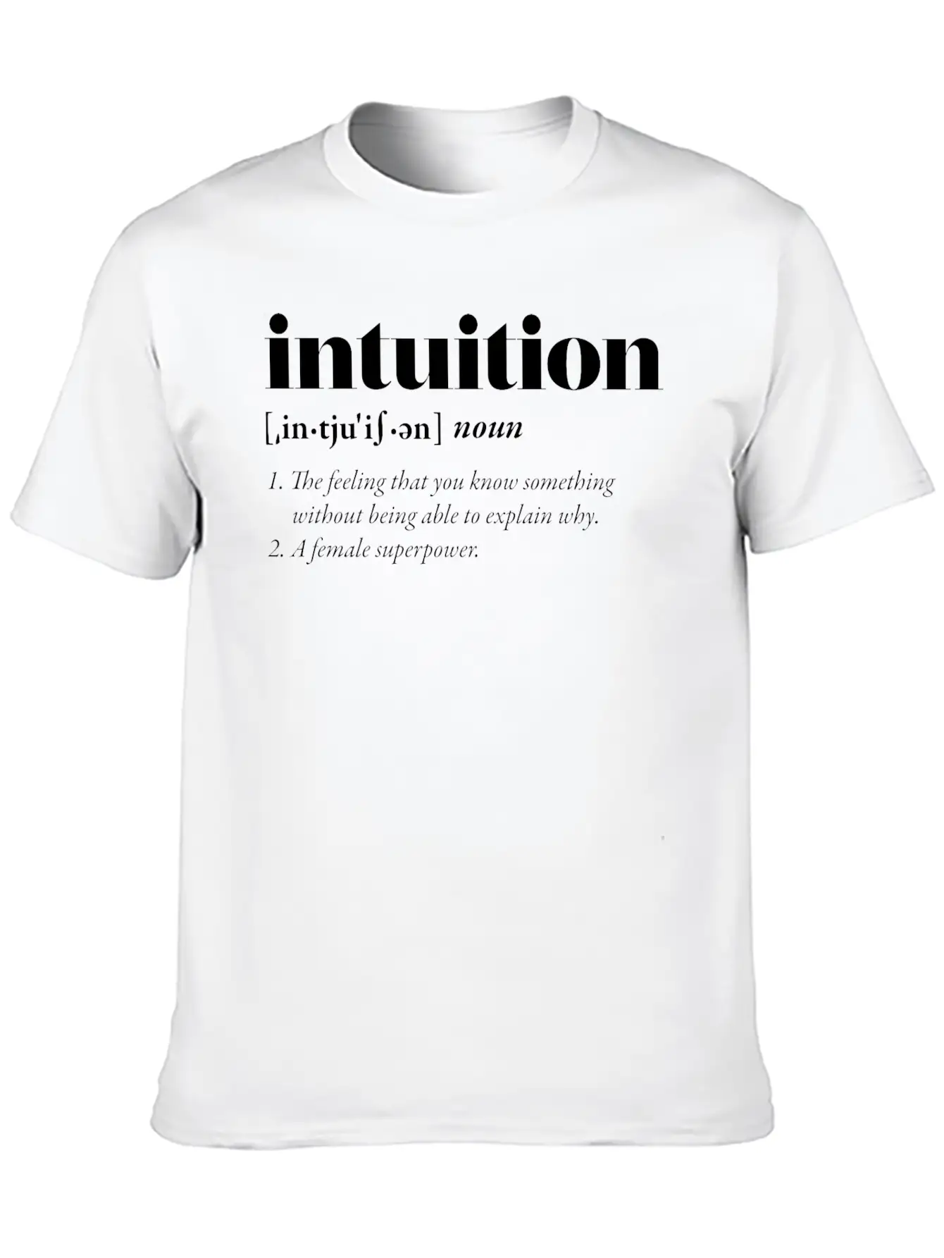 Intuition (dark) Classic Cotton Tee – Unisex Comfort For Any Season