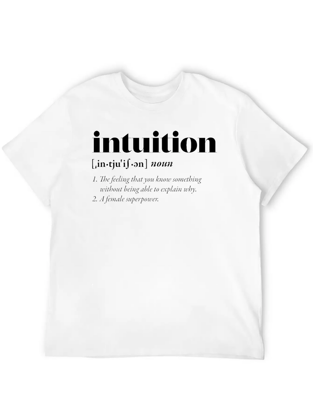 Intuition (dark) Classic Cotton Tee – Unisex Comfort For Any Season
