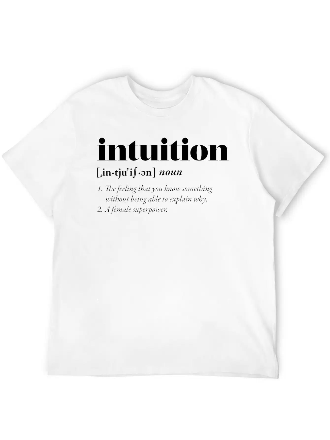 Intuition (dark) Classic Cotton Tee – Unisex Comfort For Any Season