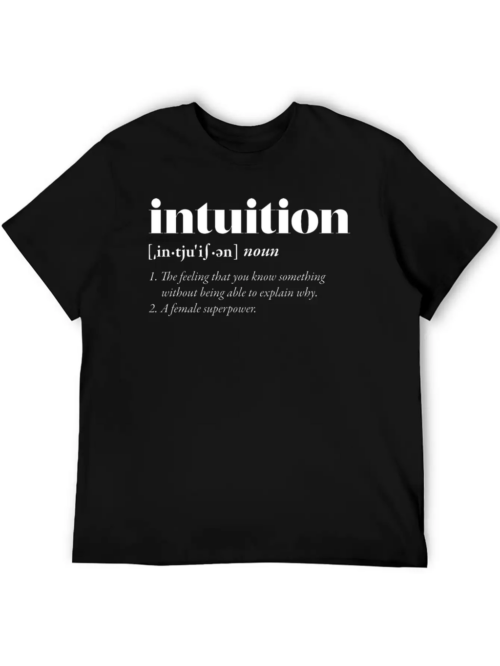 Intuition (dark) Classic Cotton Tee – Unisex Comfort For Any Season