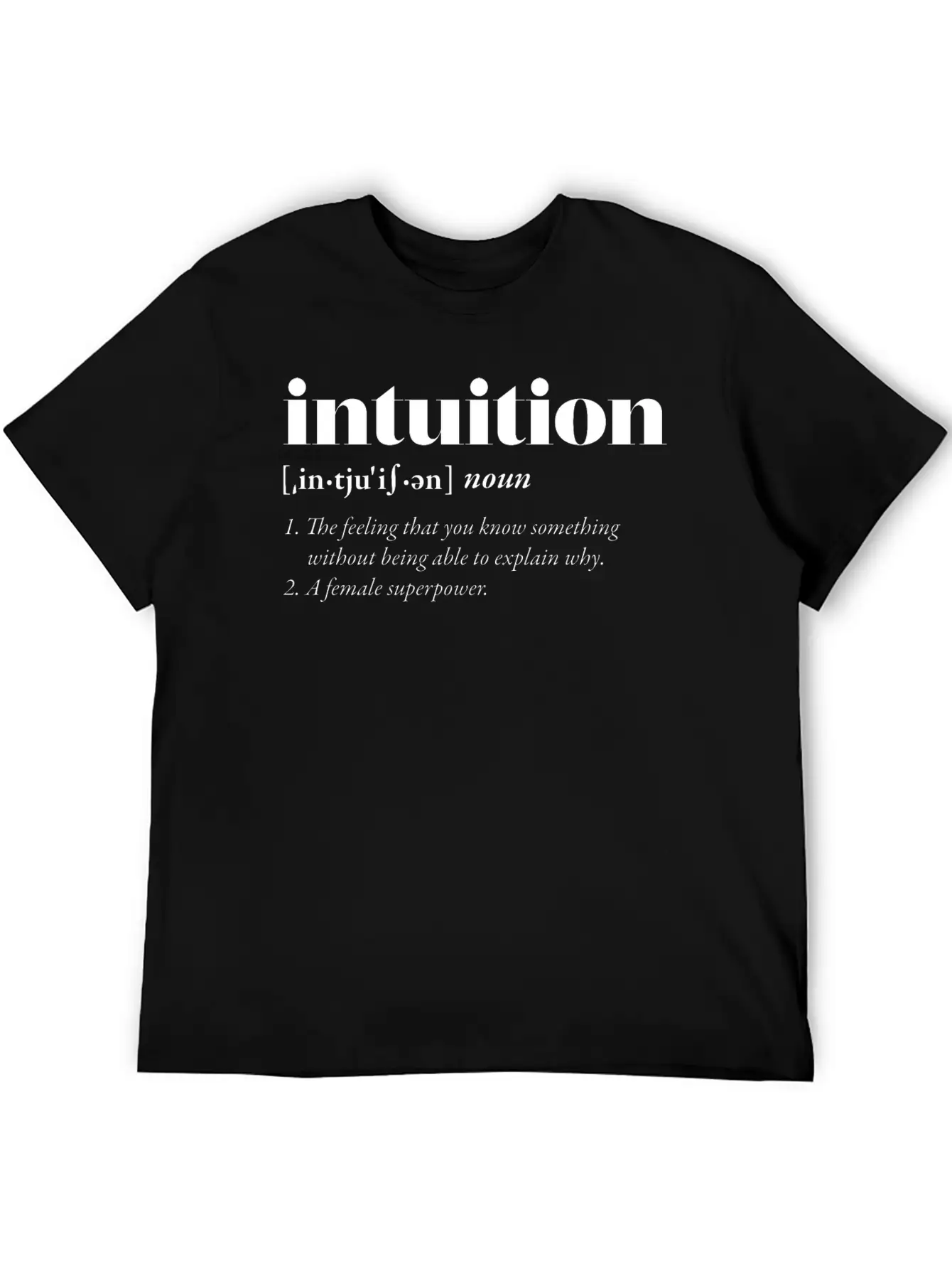 Intuition (dark) Classic Cotton Tee – Unisex Comfort For Any Season