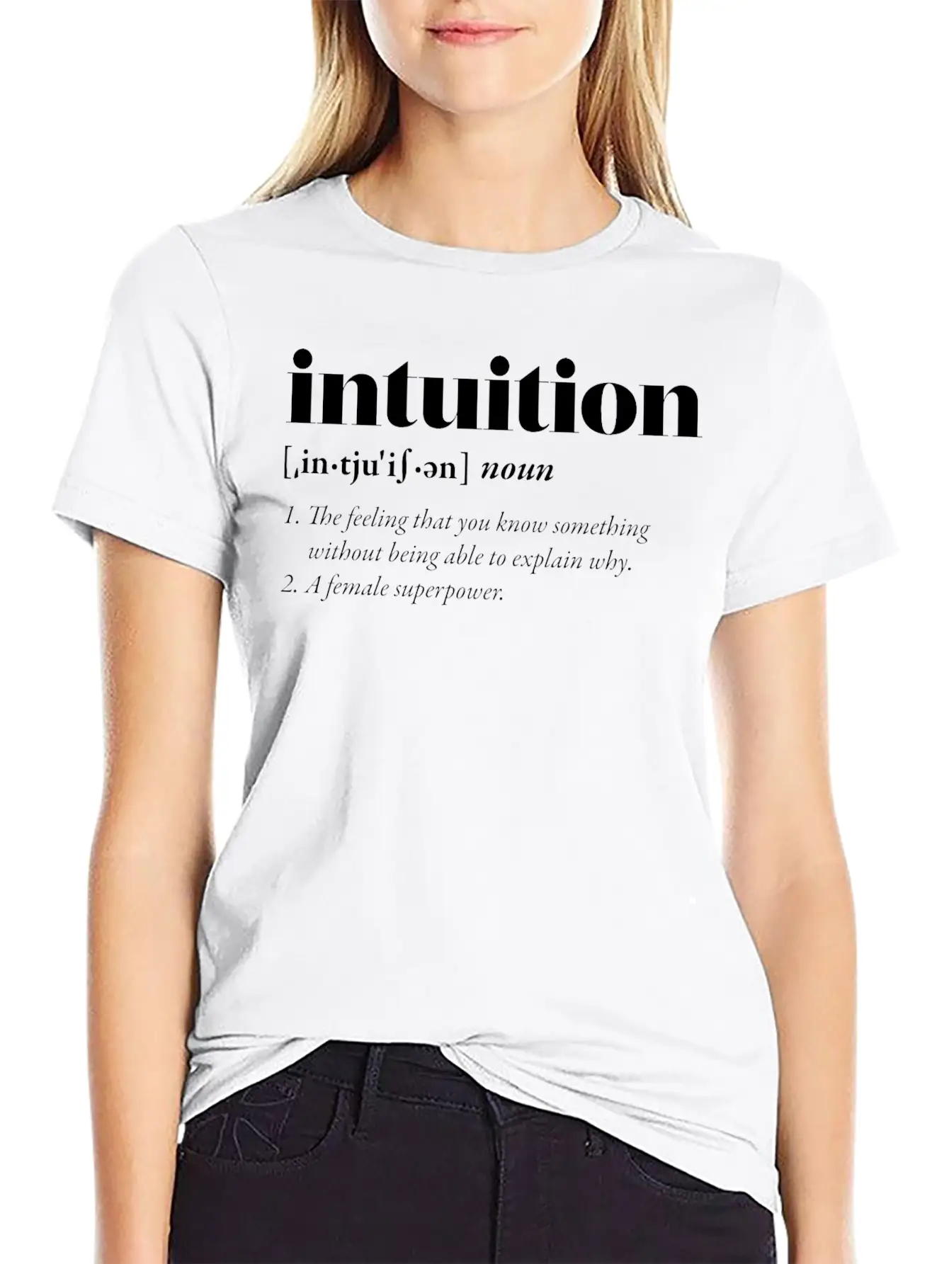 Intuition (dark) Classic Cotton Tee – Unisex Comfort For Any Season