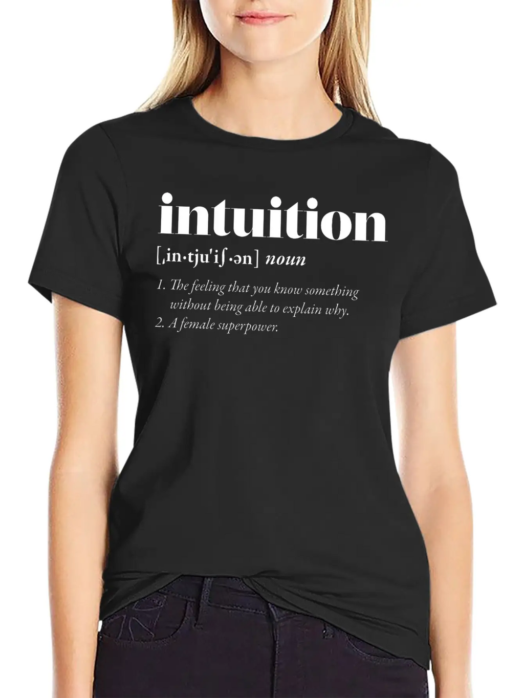 Intuition (dark) Classic Cotton Tee – Unisex Comfort For Any Season