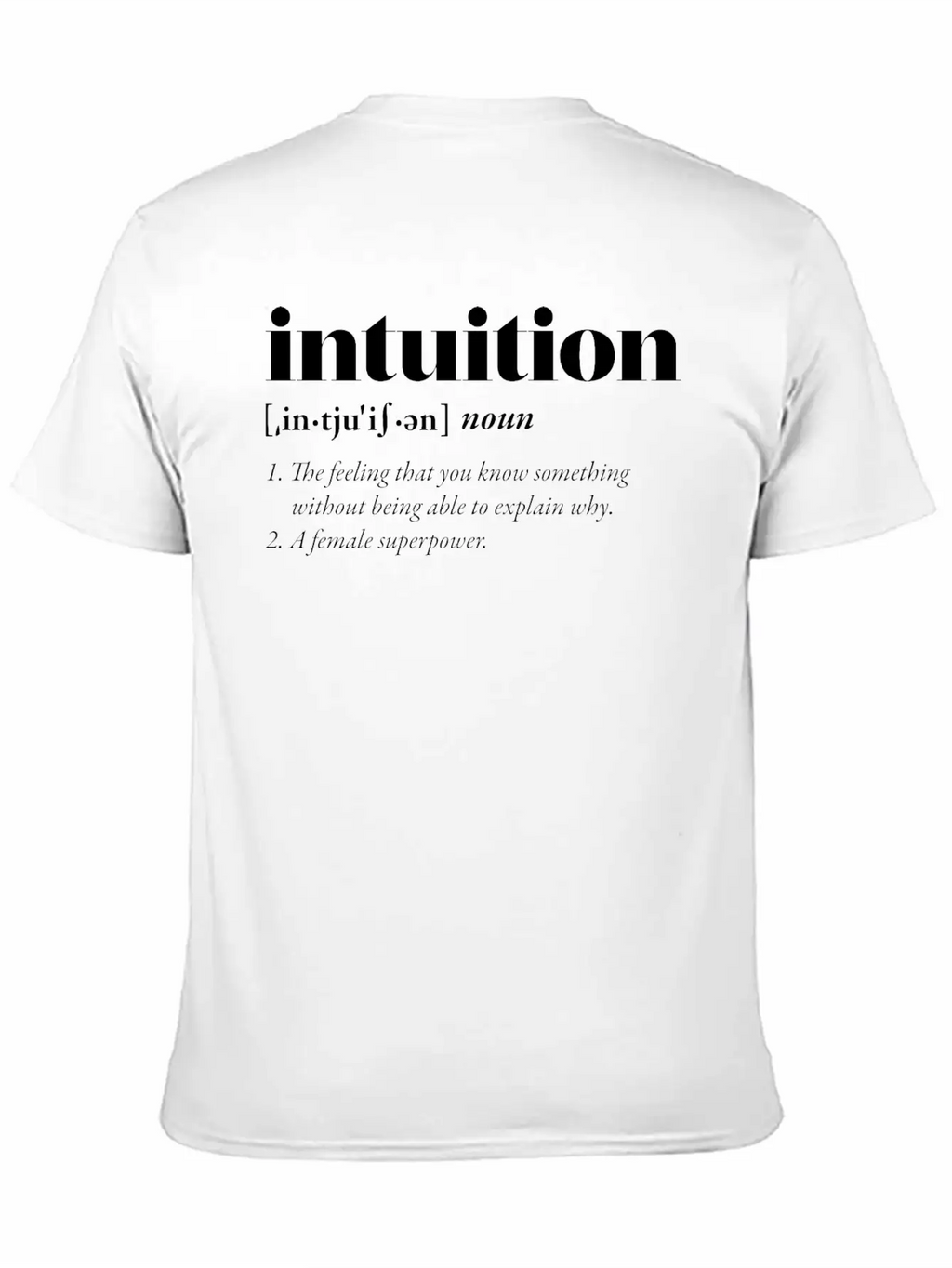 Intuition (dark) Classic Cotton Tee – Unisex Comfort For Any Season