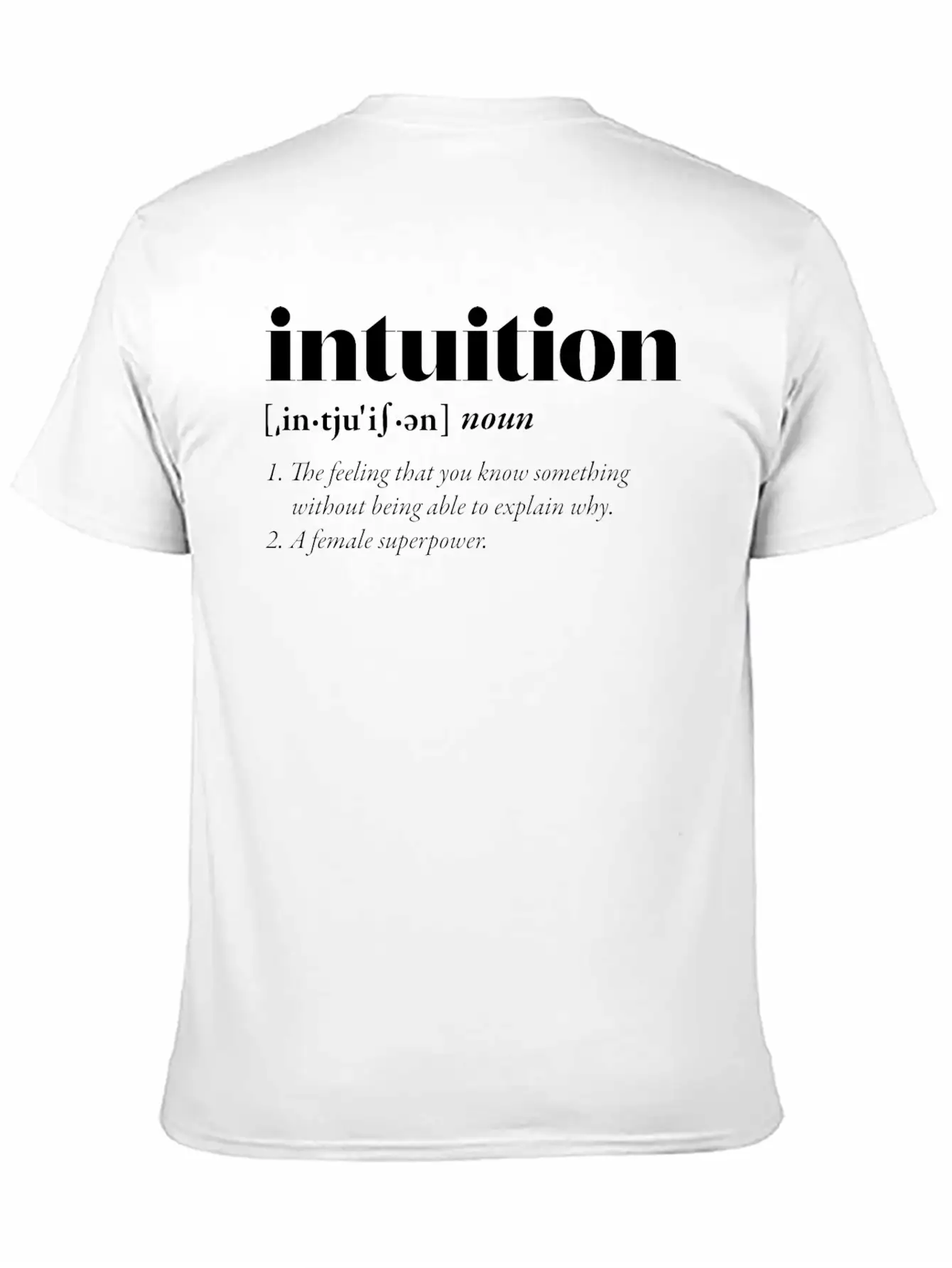 Intuition (dark) Classic Cotton Tee – Unisex Comfort For Any Season