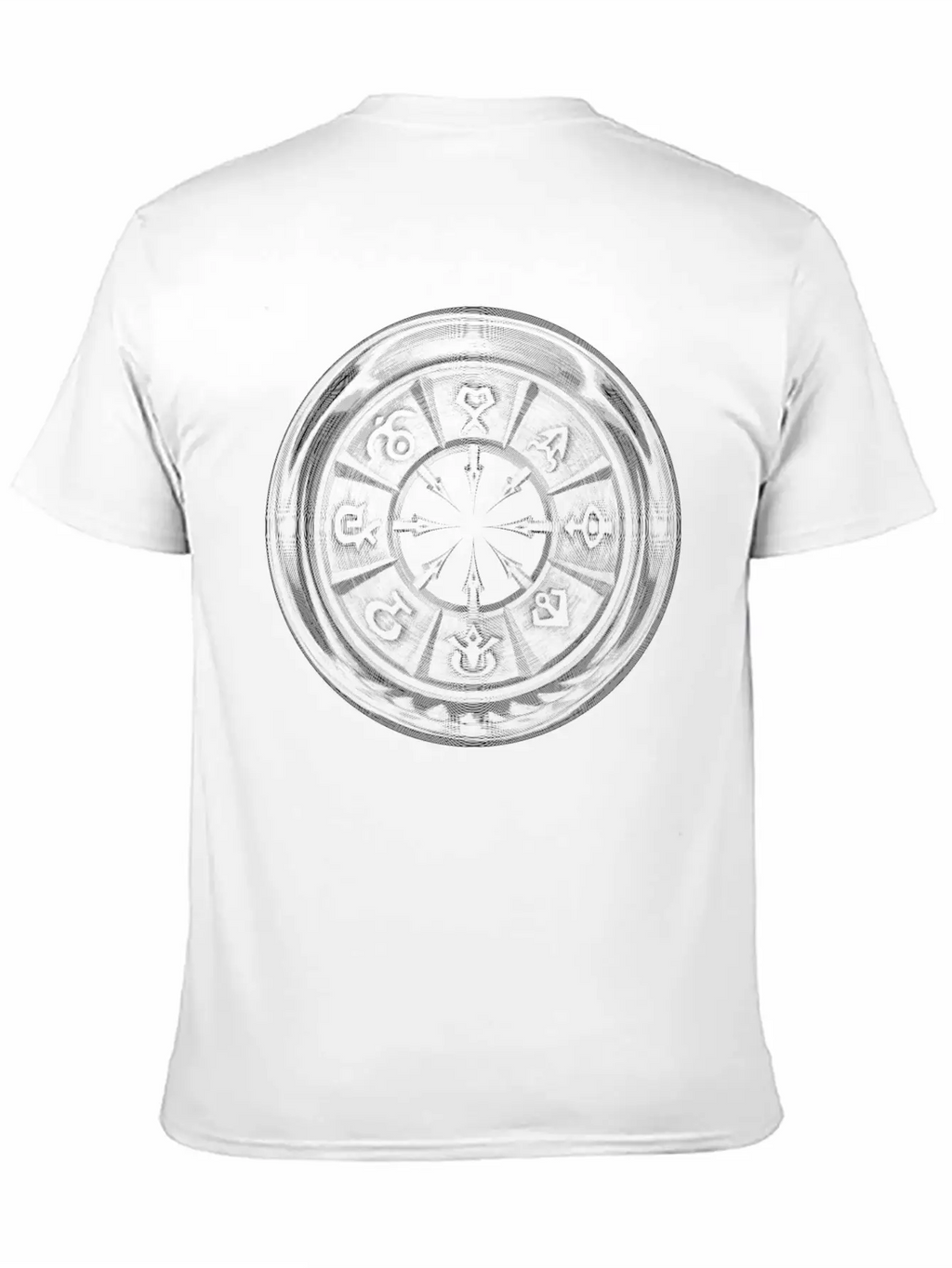 Inverted Chaos Symbol Breathable Graphic T-Shirt – Perfect For Casual Days