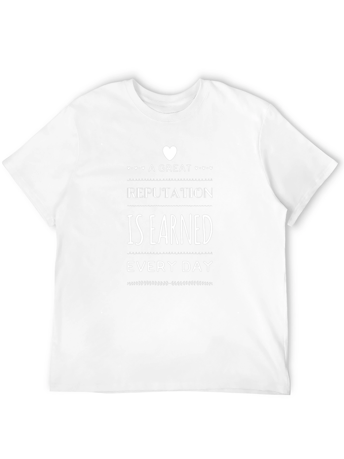Reputation Earned Daily Black T-Shirt