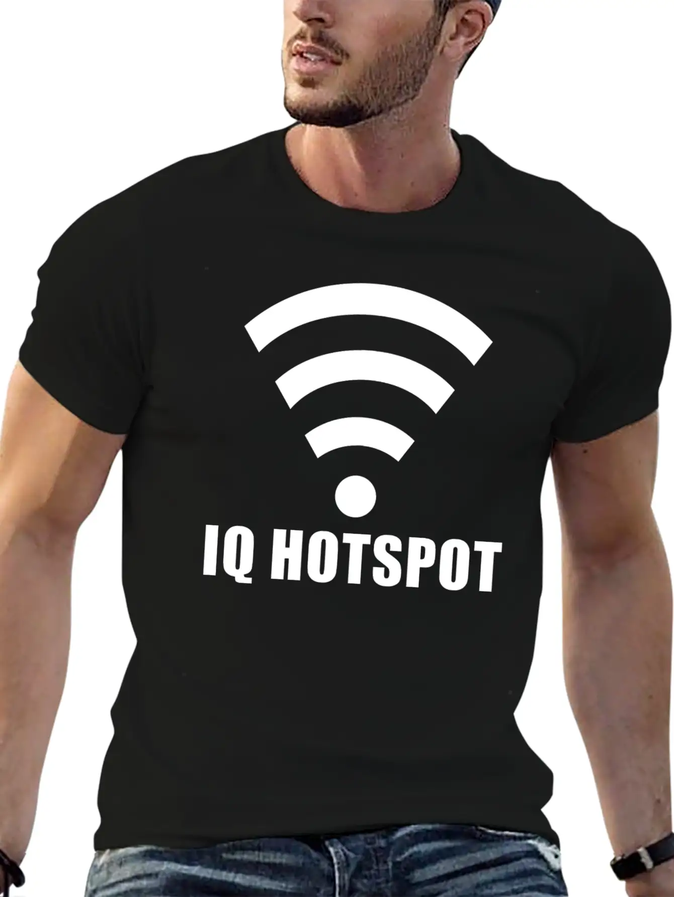 IQ Genie Wifi Hotspot Highly Intelligent Essential Cotton Tee For Daily Outfits – Unisex Style