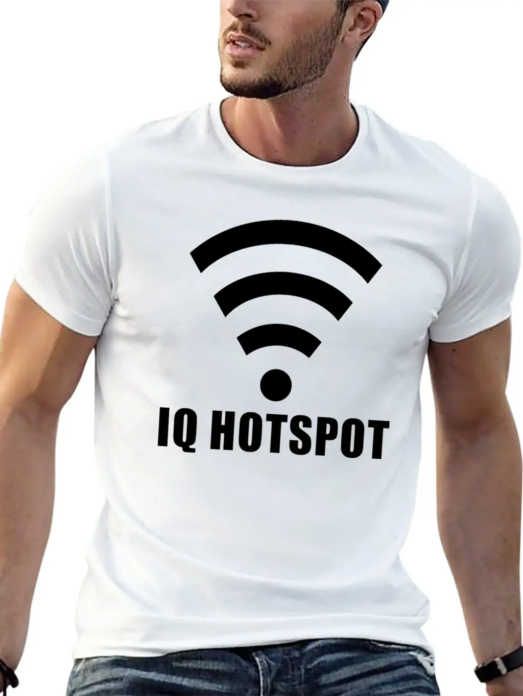 IQ Genie Wifi Hotspot Highly Intelligent Essential Cotton Tee For Daily Outfits – Unisex Style