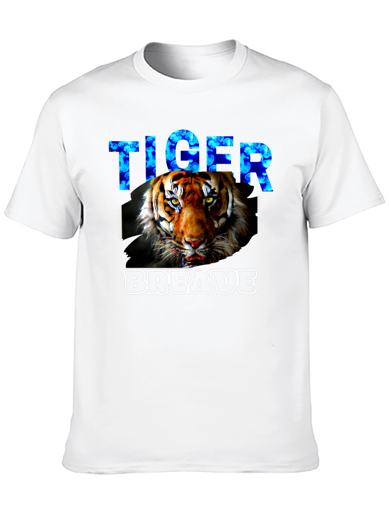 Tiger Brave Graphic T-Shirt - Black