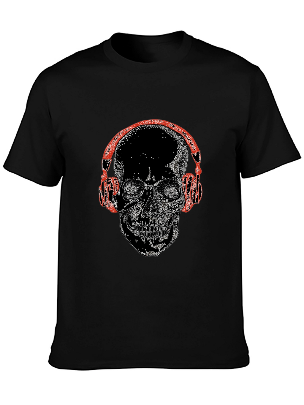 Skull With Headphones Graphic Tee