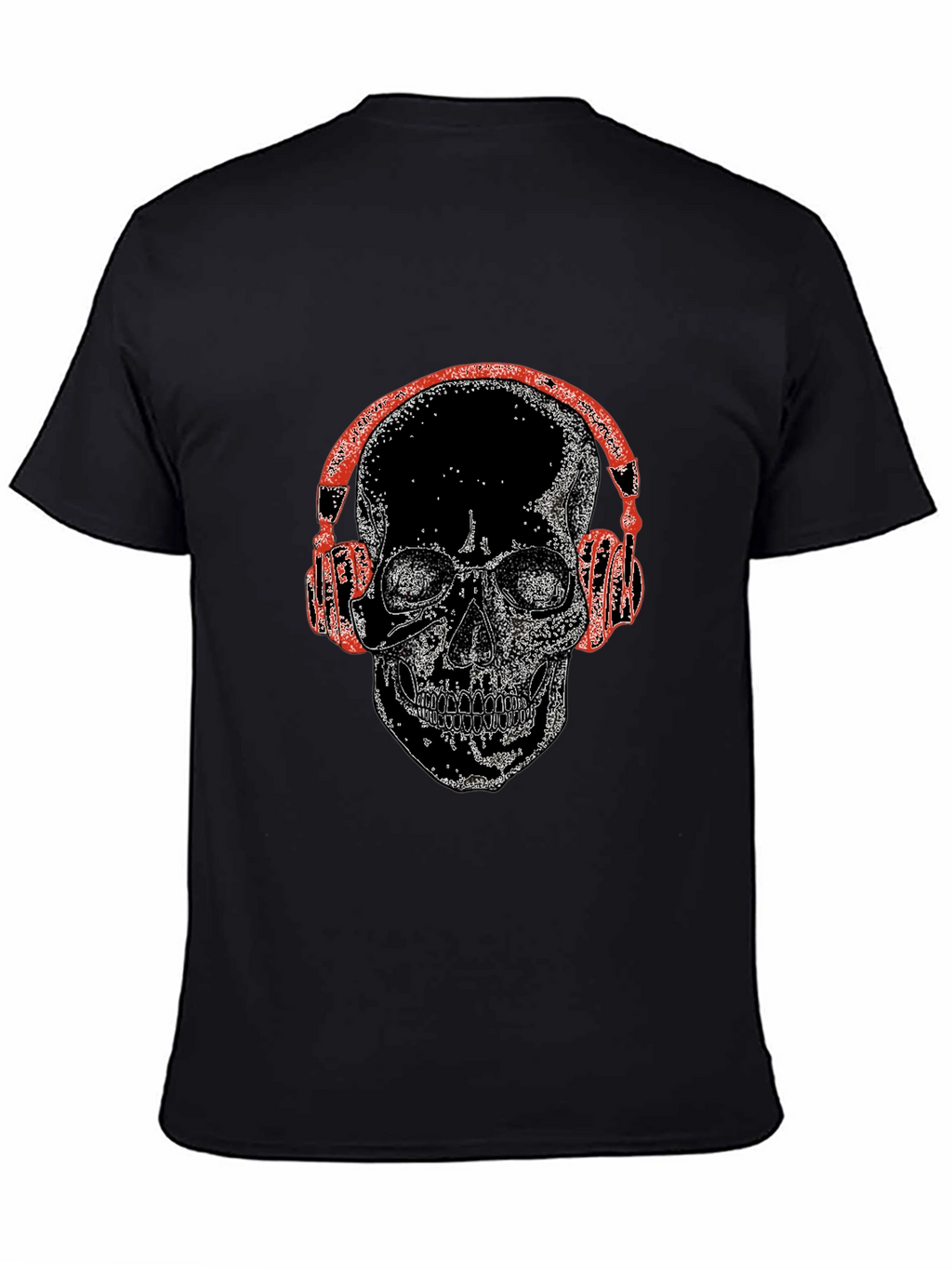 Skull With Headphones Graphic Tee