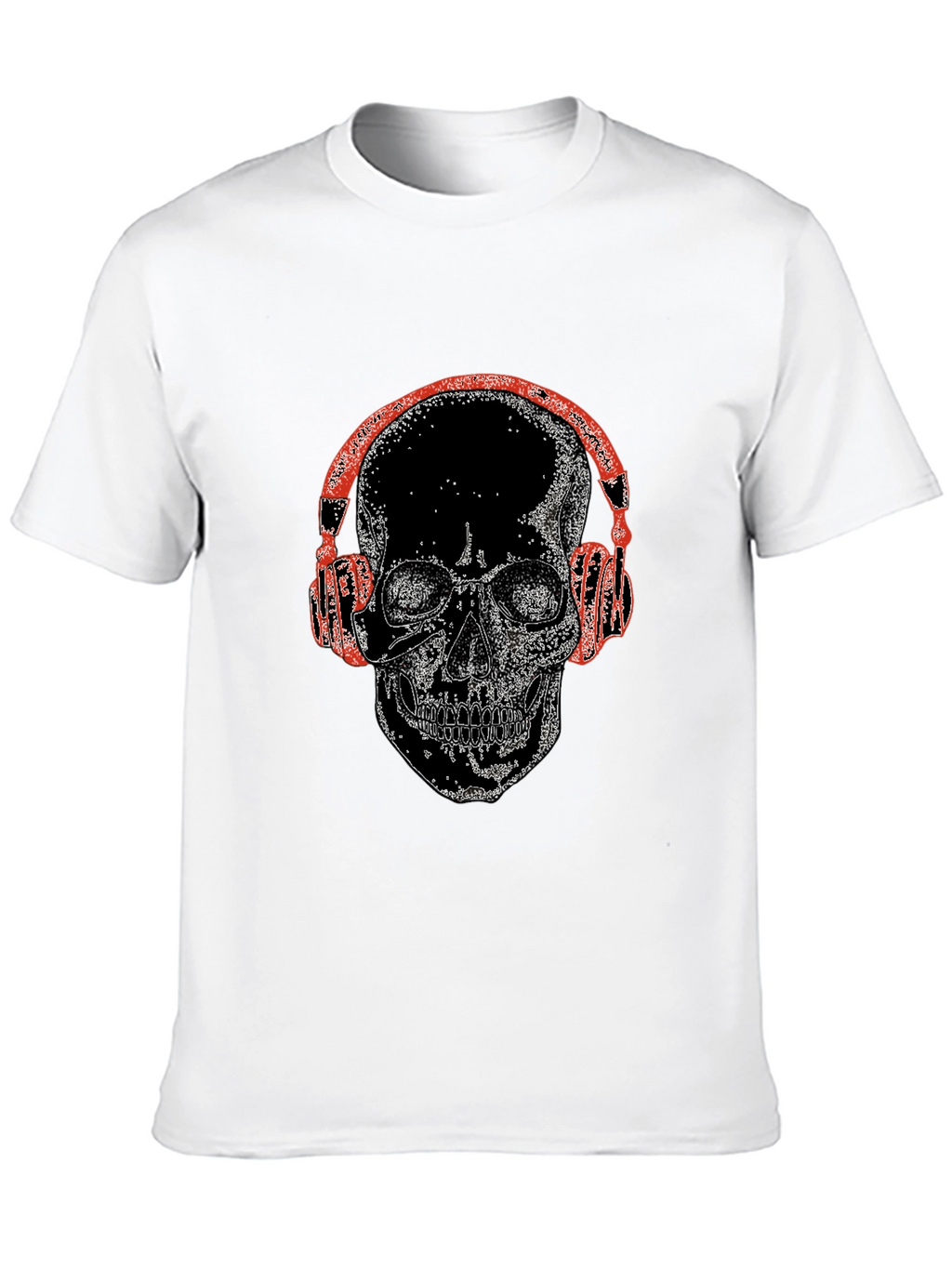Skull With Headphones Graphic Tee