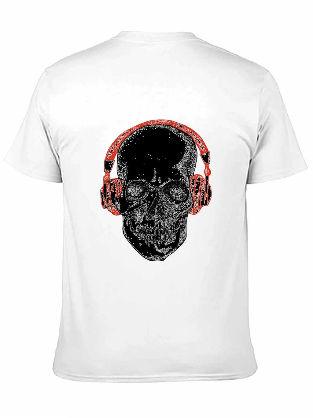 Skull With Headphones Graphic Tee