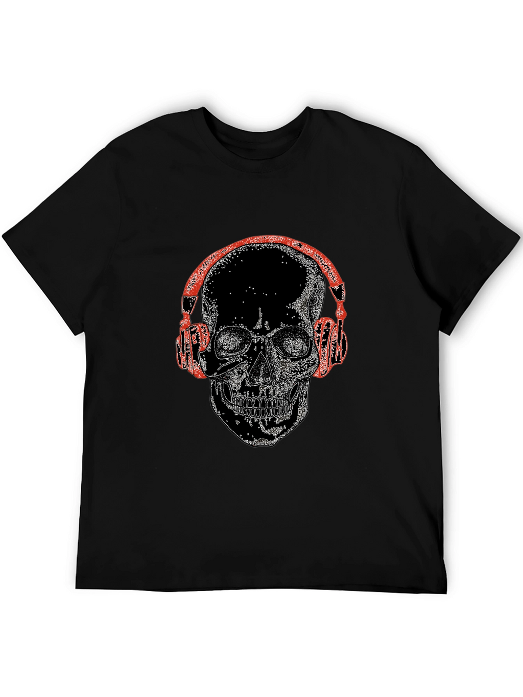 Skull With Headphones Graphic Tee