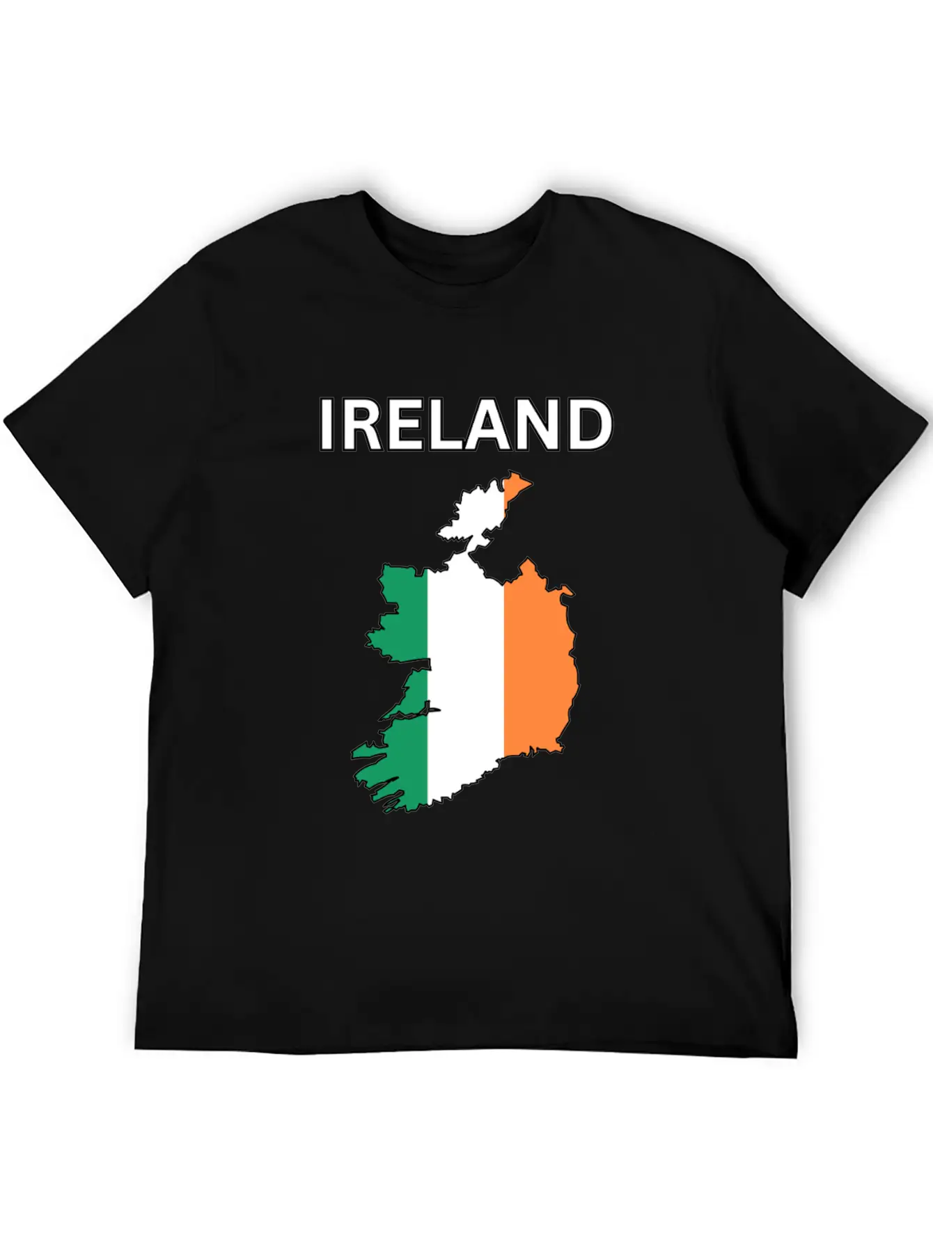 Ireland Flag Map Basic Graphic T-Shirt – Daily Comfort In Soft Cotton
