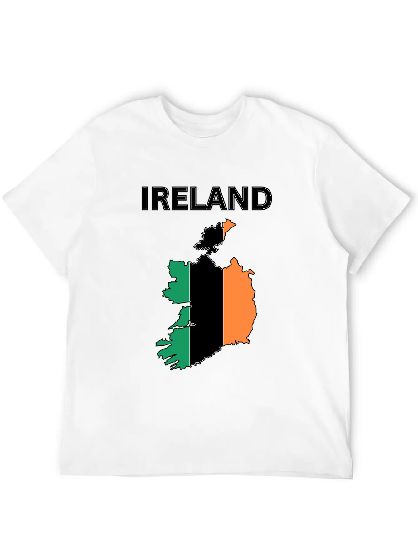 Ireland Flag Map Basic Graphic T-Shirt – Daily Comfort In Soft Cotton
