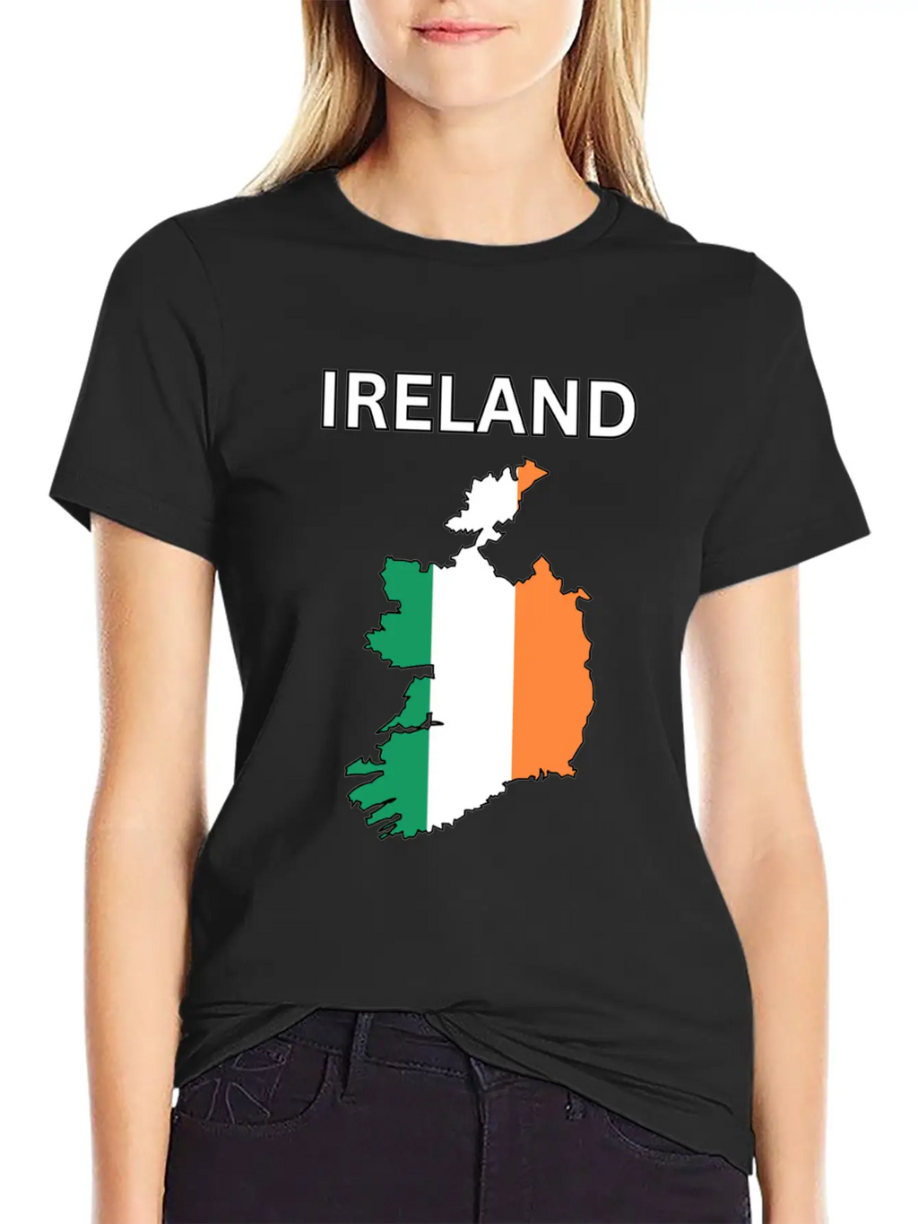 Ireland Flag Map Basic Graphic T-Shirt – Daily Comfort In Soft Cotton