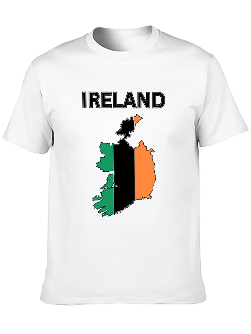 Ireland Flag Map Basic Graphic T-Shirt – Daily Comfort In Soft Cotton