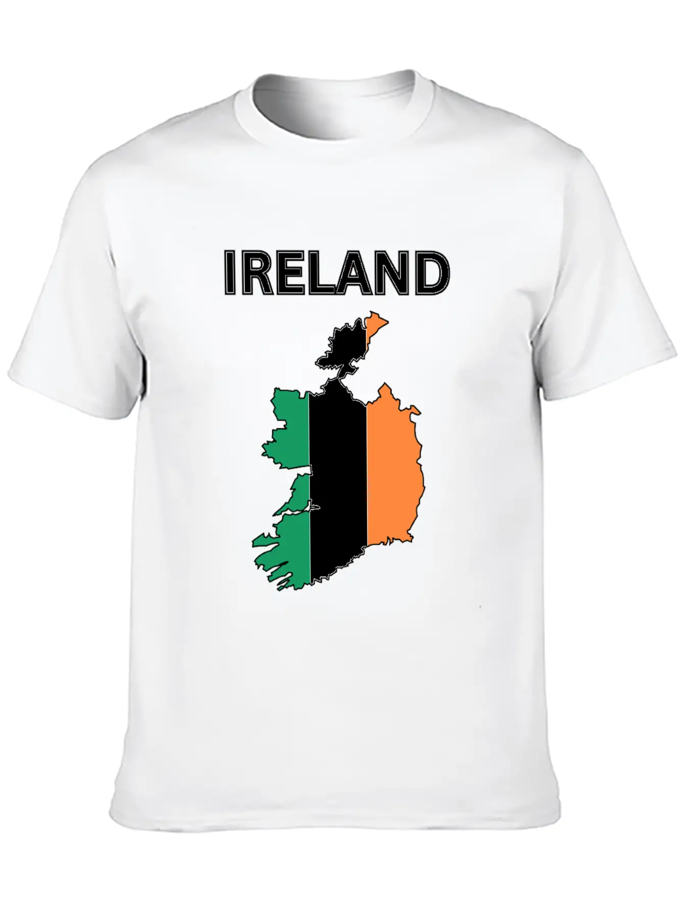 Ireland Flag Map Basic Graphic T-Shirt – Daily Comfort In Soft Cotton