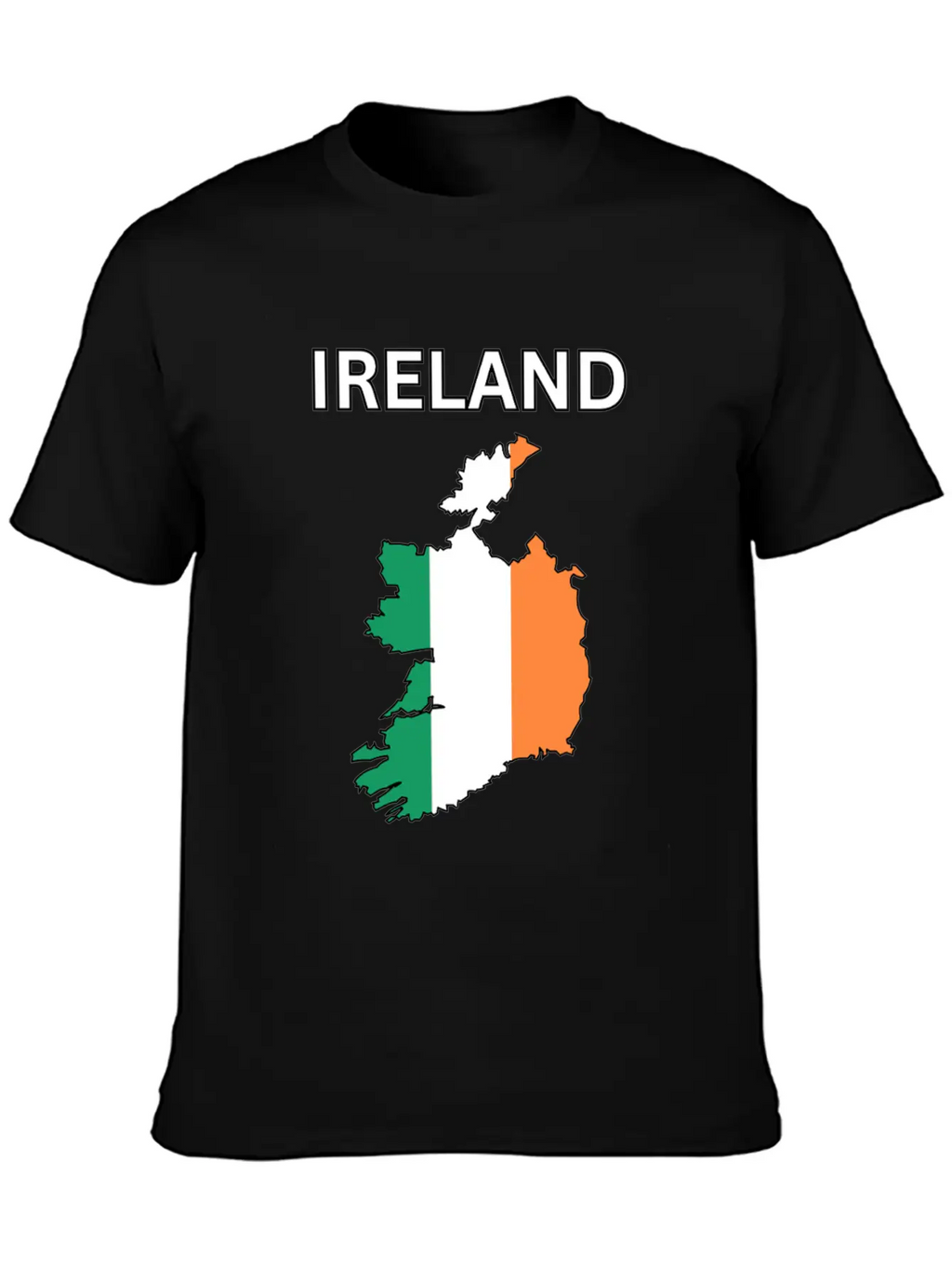 Ireland Flag Map Basic Graphic T-Shirt – Daily Comfort In Soft Cotton