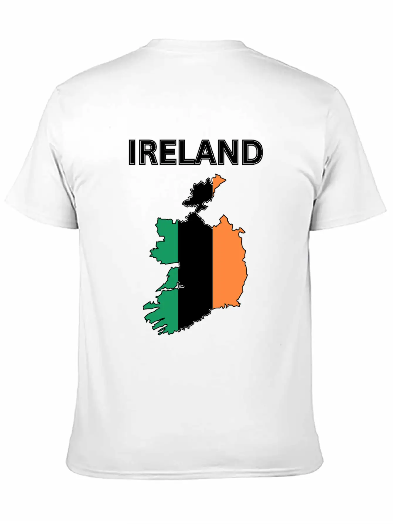 Ireland Flag Map Basic Graphic T-Shirt – Daily Comfort In Soft Cotton