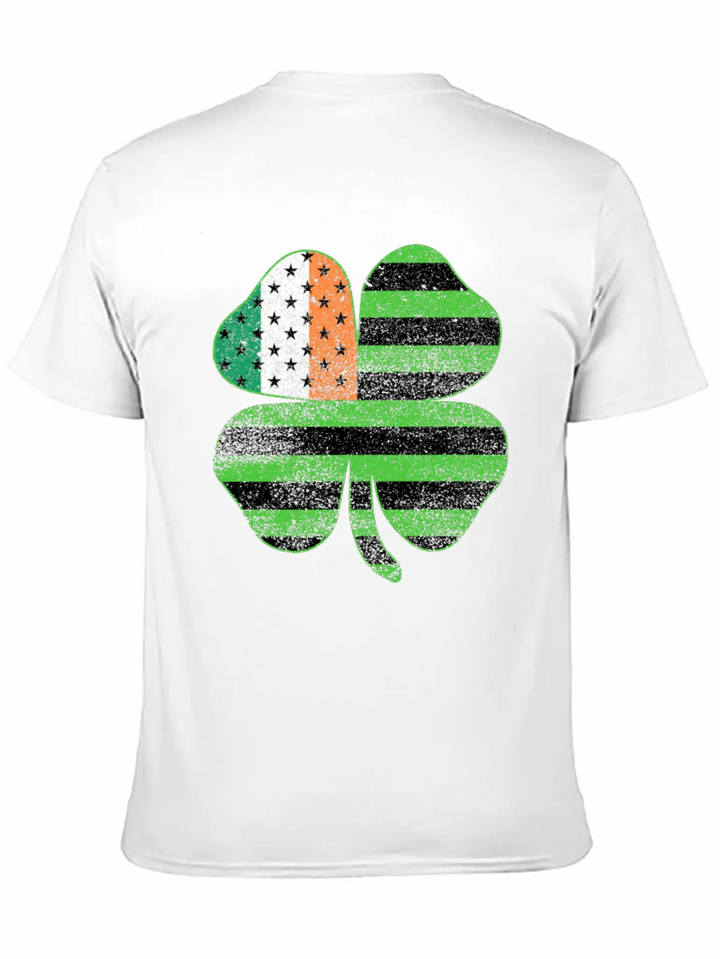 Irish American Flag Shamrock Clover St Patrick's Breathable Graphic T-Shirt – Perfect For Casual Days