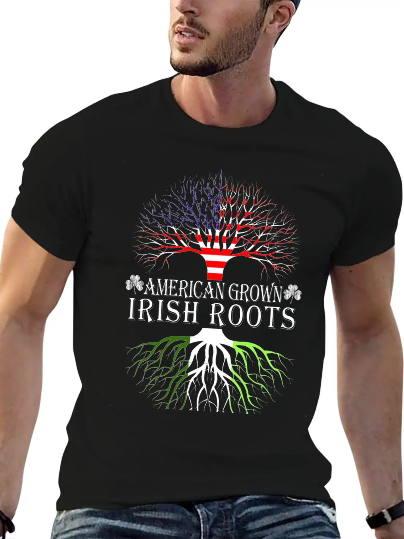 Irish - American Grown Irish Roots T-shirt Classic Cotton Tee – Unisex Comfort For Any Season