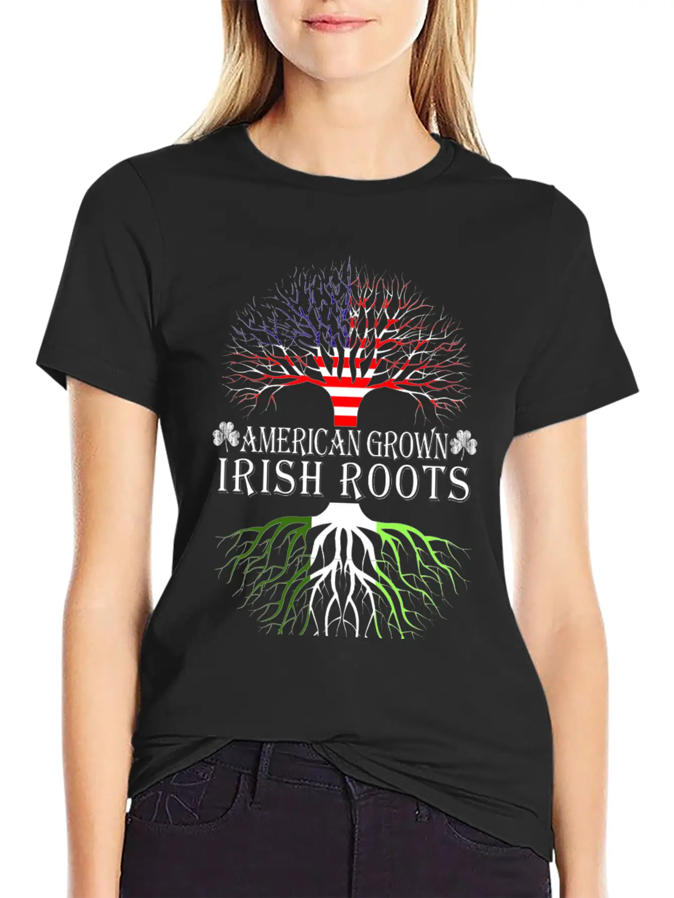 Irish - American Grown Irish Roots T-shirt Classic Cotton Tee – Unisex Comfort For Any Season