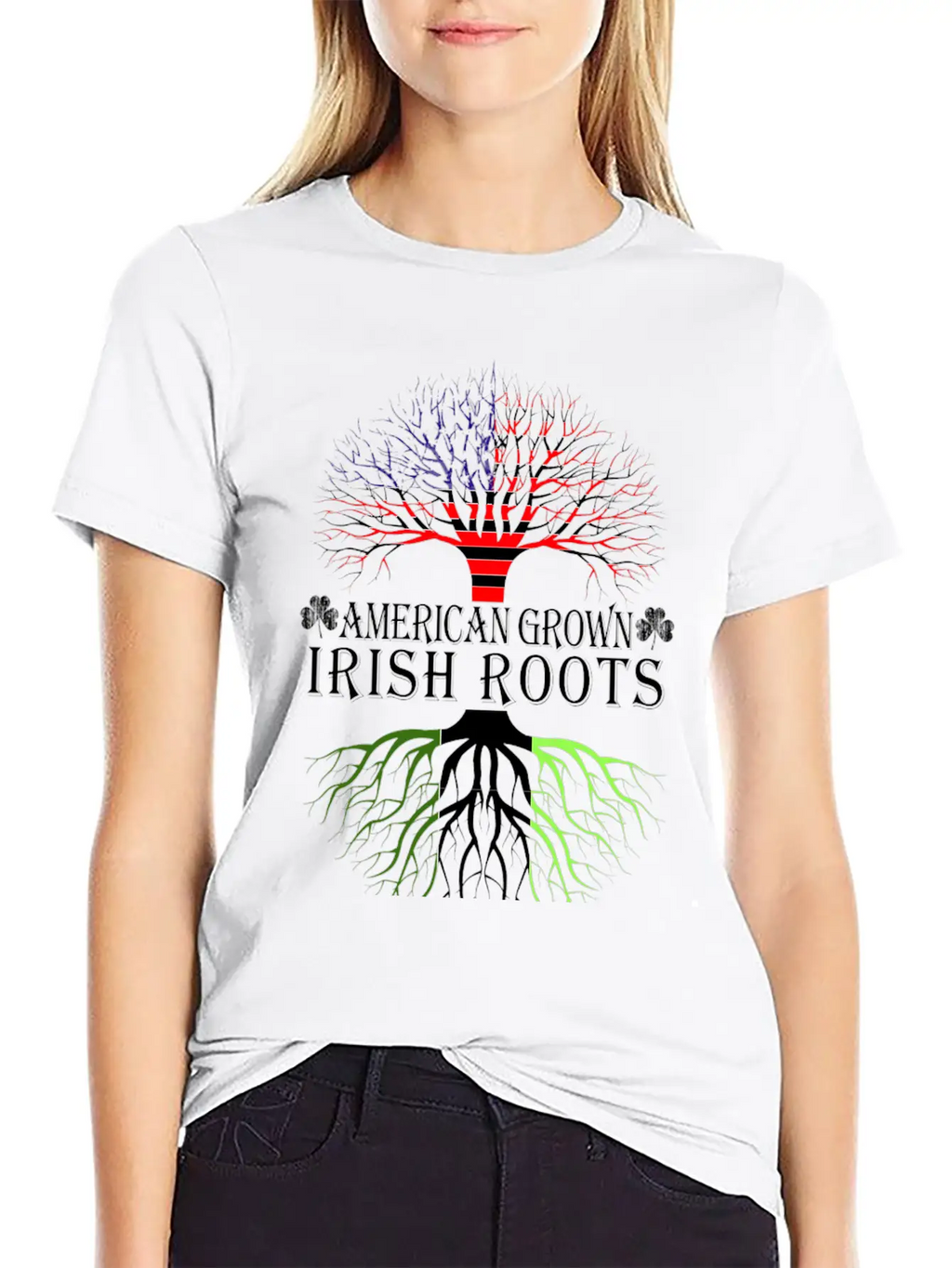 Irish - American Grown Irish Roots T-shirt Classic Cotton Tee – Unisex Comfort For Any Season