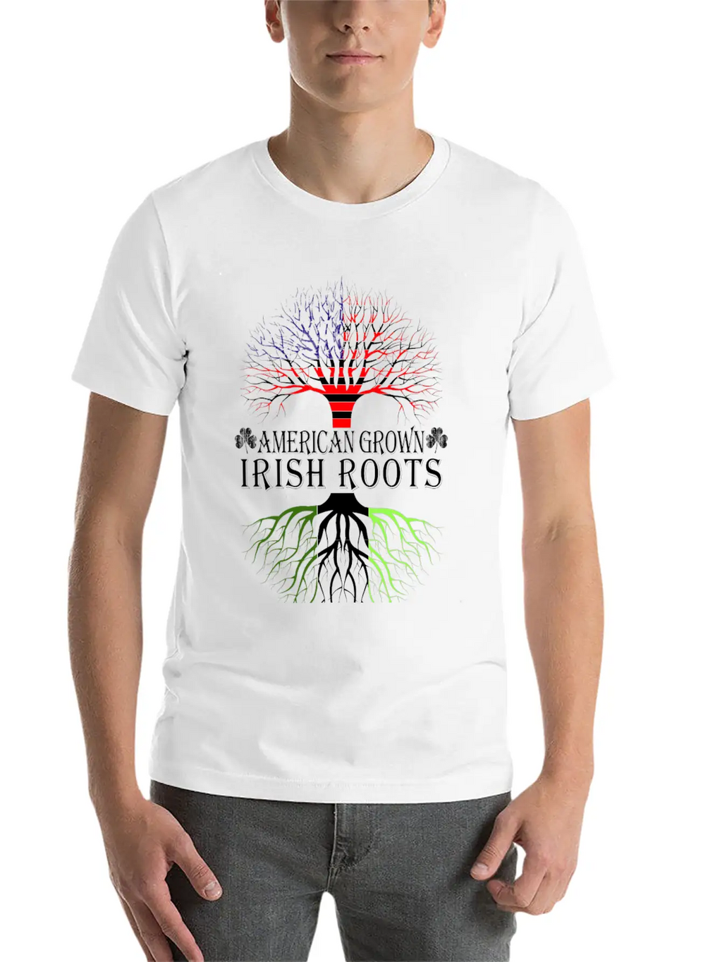Irish - American Grown Irish Roots T-shirt Classic Cotton Tee – Unisex Comfort For Any Season
