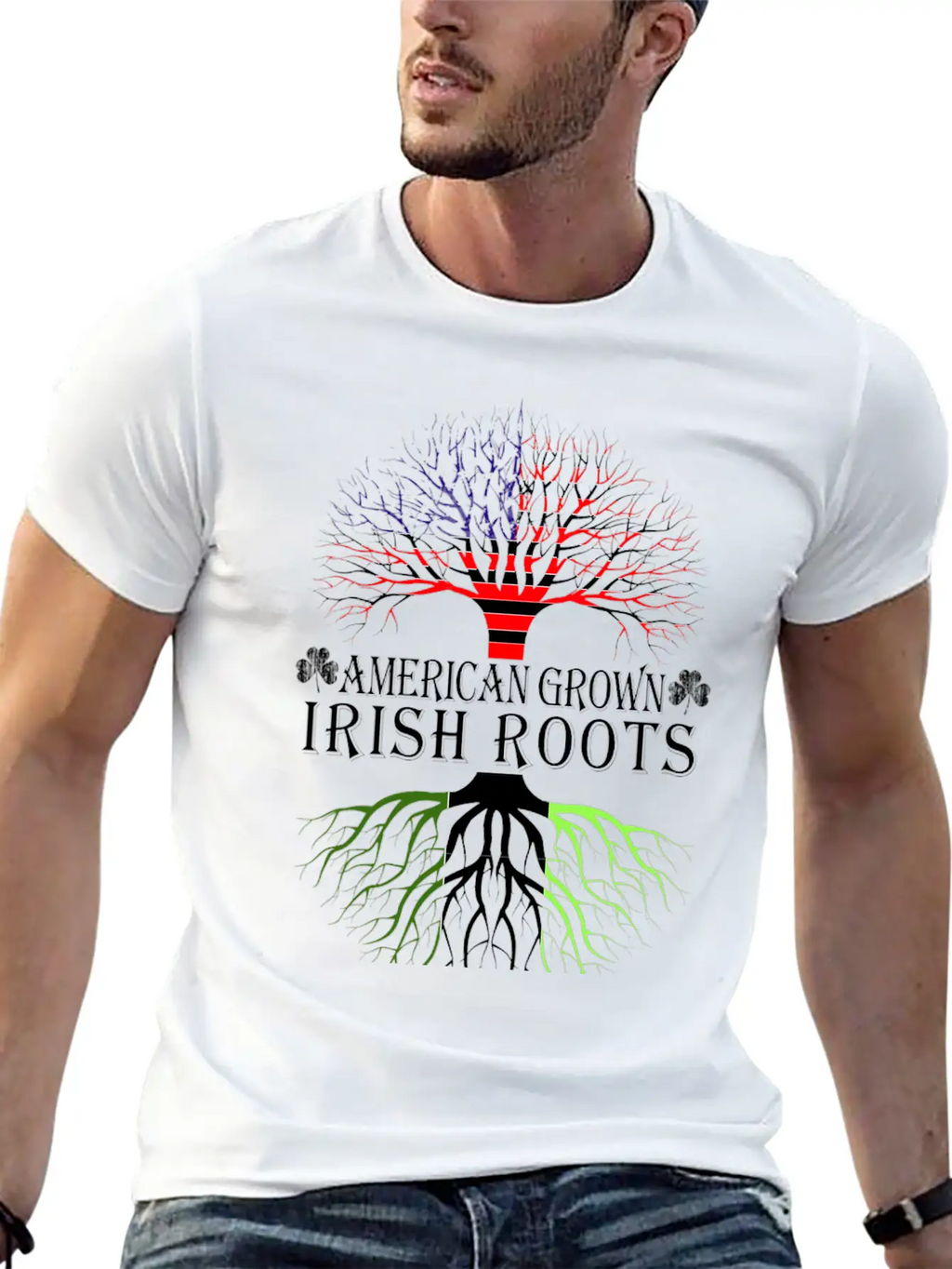 Irish - American Grown Irish Roots T-shirt Classic Cotton Tee – Unisex Comfort For Any Season