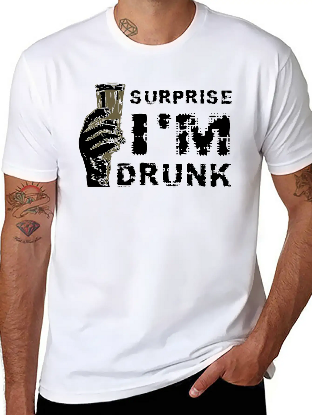 Irish - Surprise I Am Drunk Shirt - Funny Irish Unisex Casual T-Shirt – Clean Design For Daily Comfort