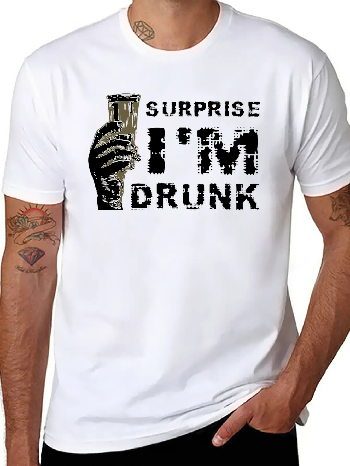 Irish - Surprise I Am Drunk Shirt - Funny Irish Unisex Casual T-Shirt – Clean Design For Daily Comfort