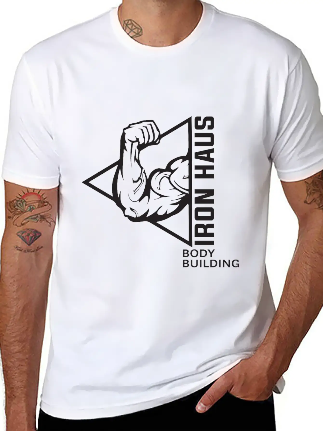 Iron Haus Body Building Classic Cotton Tee – Unisex Comfort For Any Season