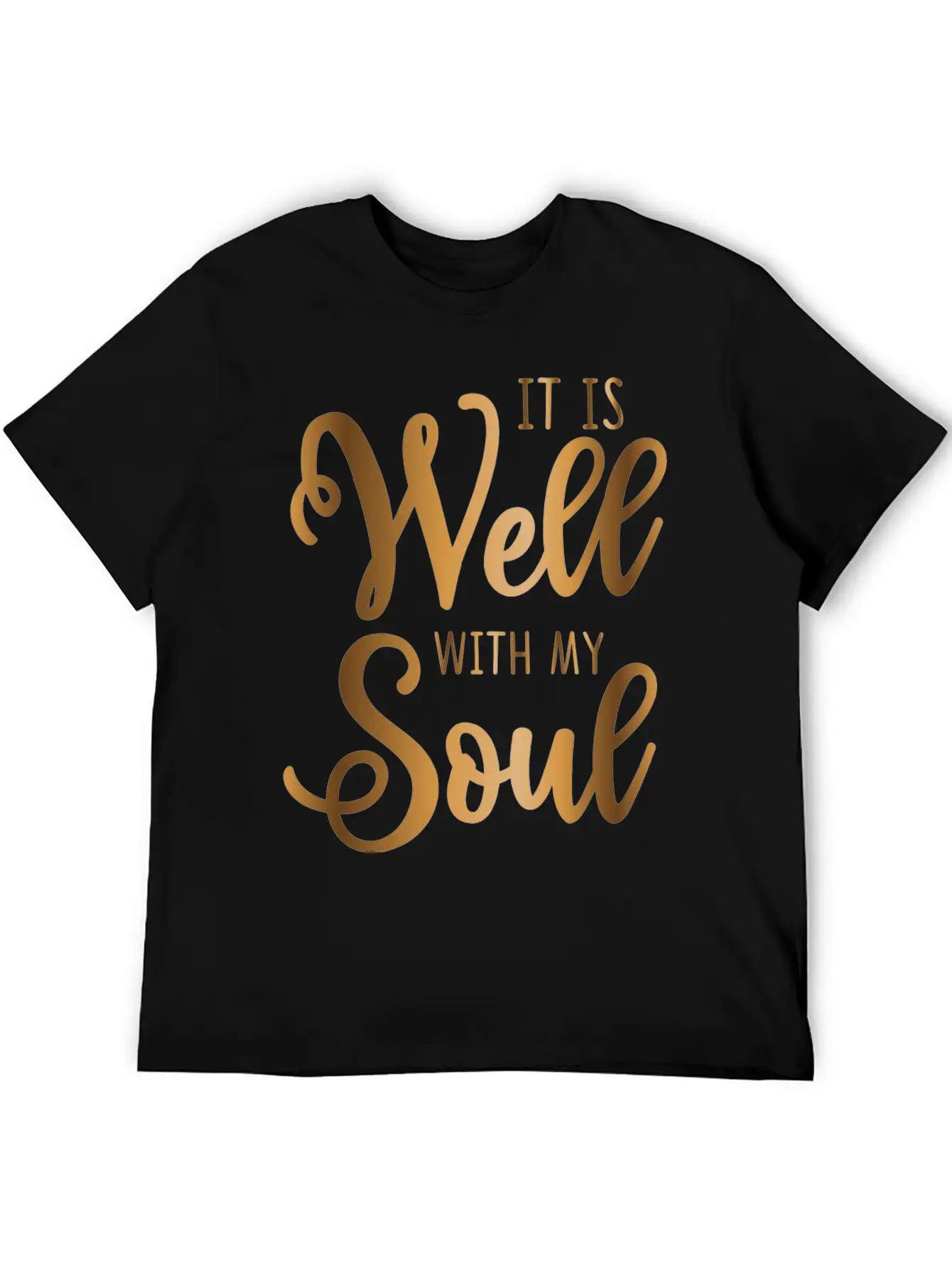 It Is Well With My Soul Breathable Soft Cotton T-Shirt – Timeless Casual Look