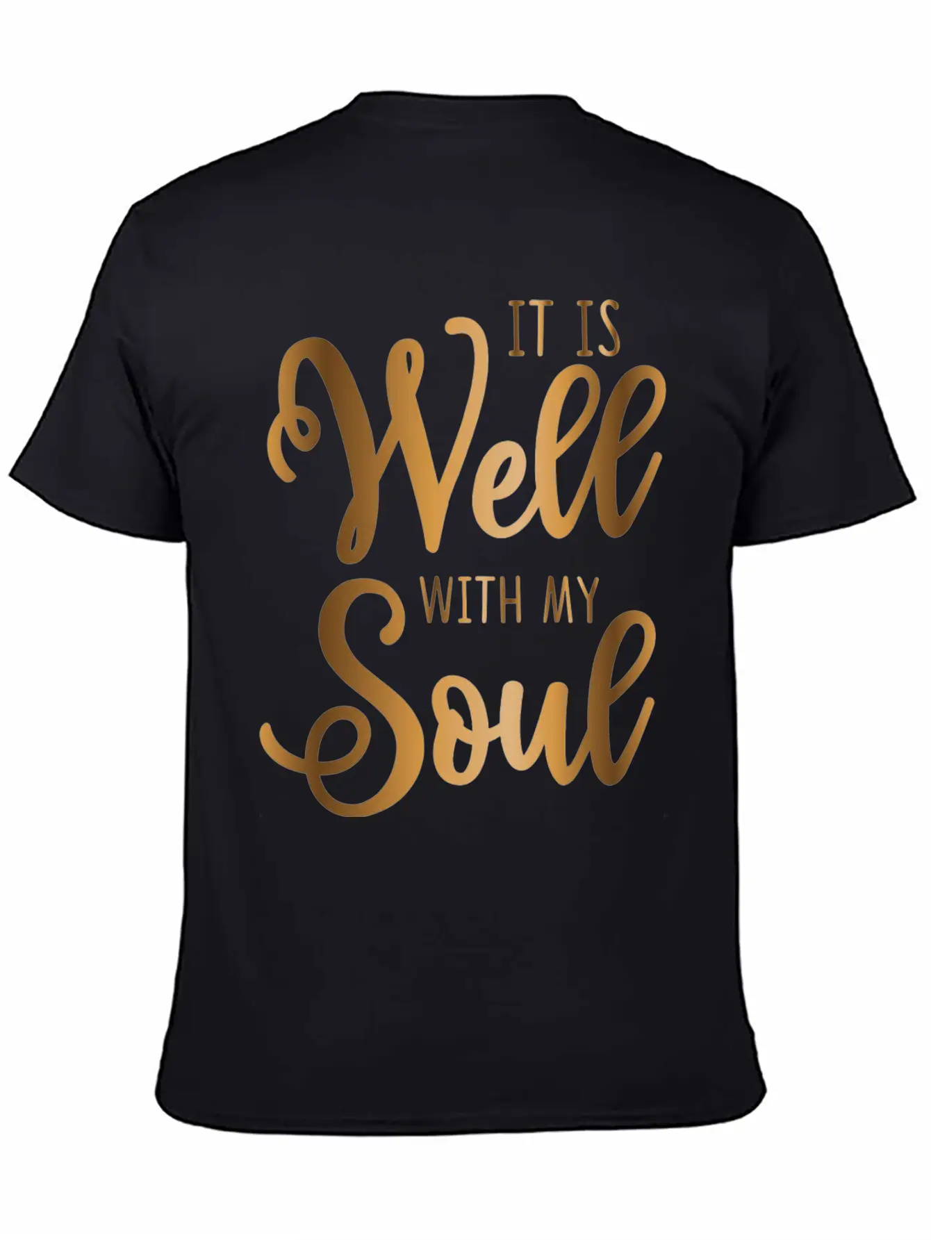 It Is Well With My Soul Breathable Soft Cotton T-Shirt – Timeless Casual Look