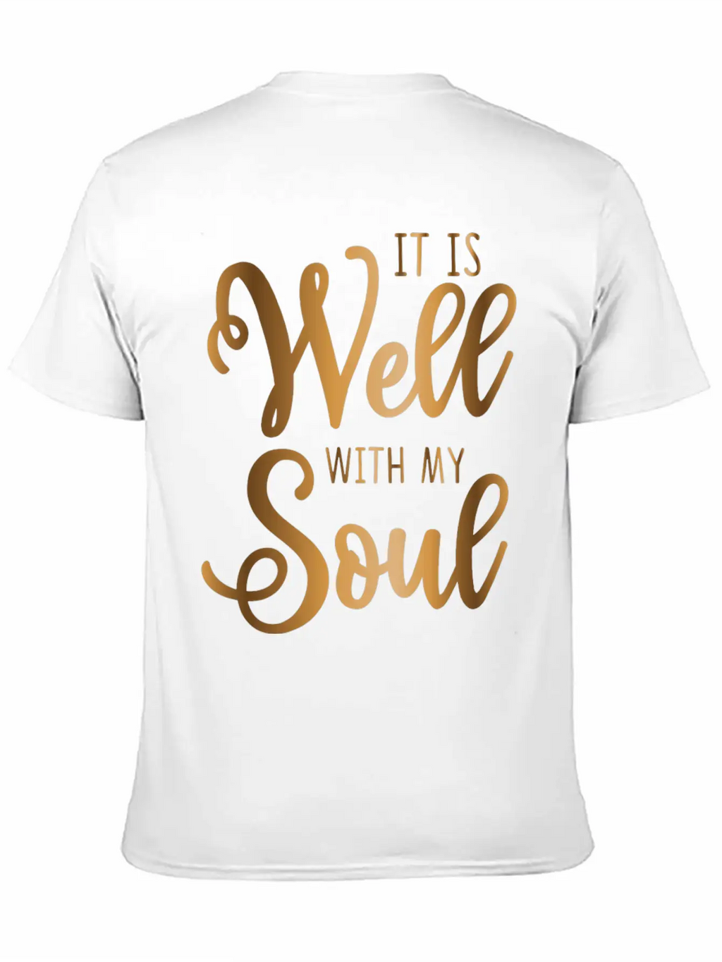 It Is Well With My Soul Breathable Soft Cotton T-Shirt – Timeless Casual Look