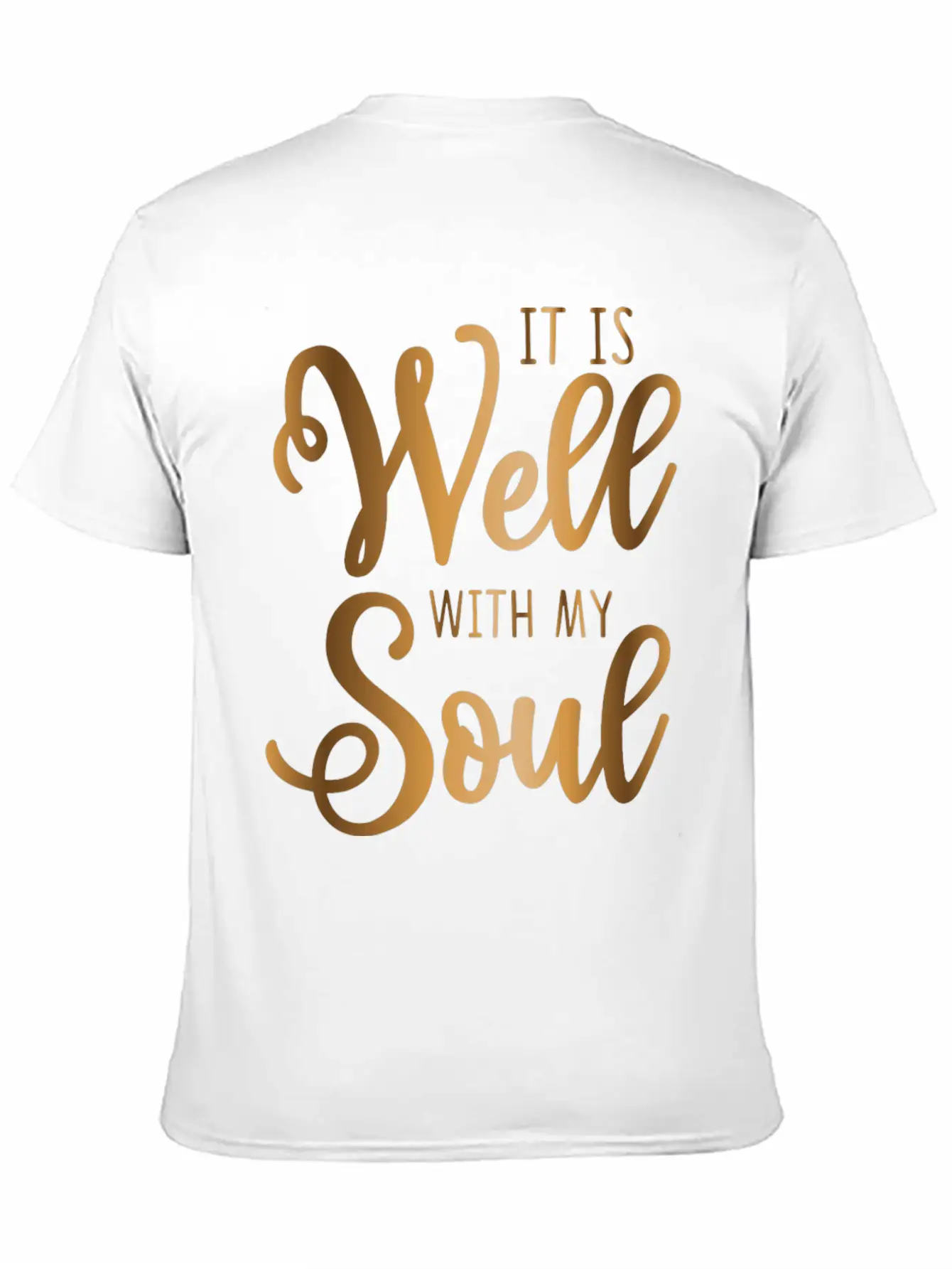 It Is Well With My Soul Breathable Soft Cotton T-Shirt – Timeless Casual Look