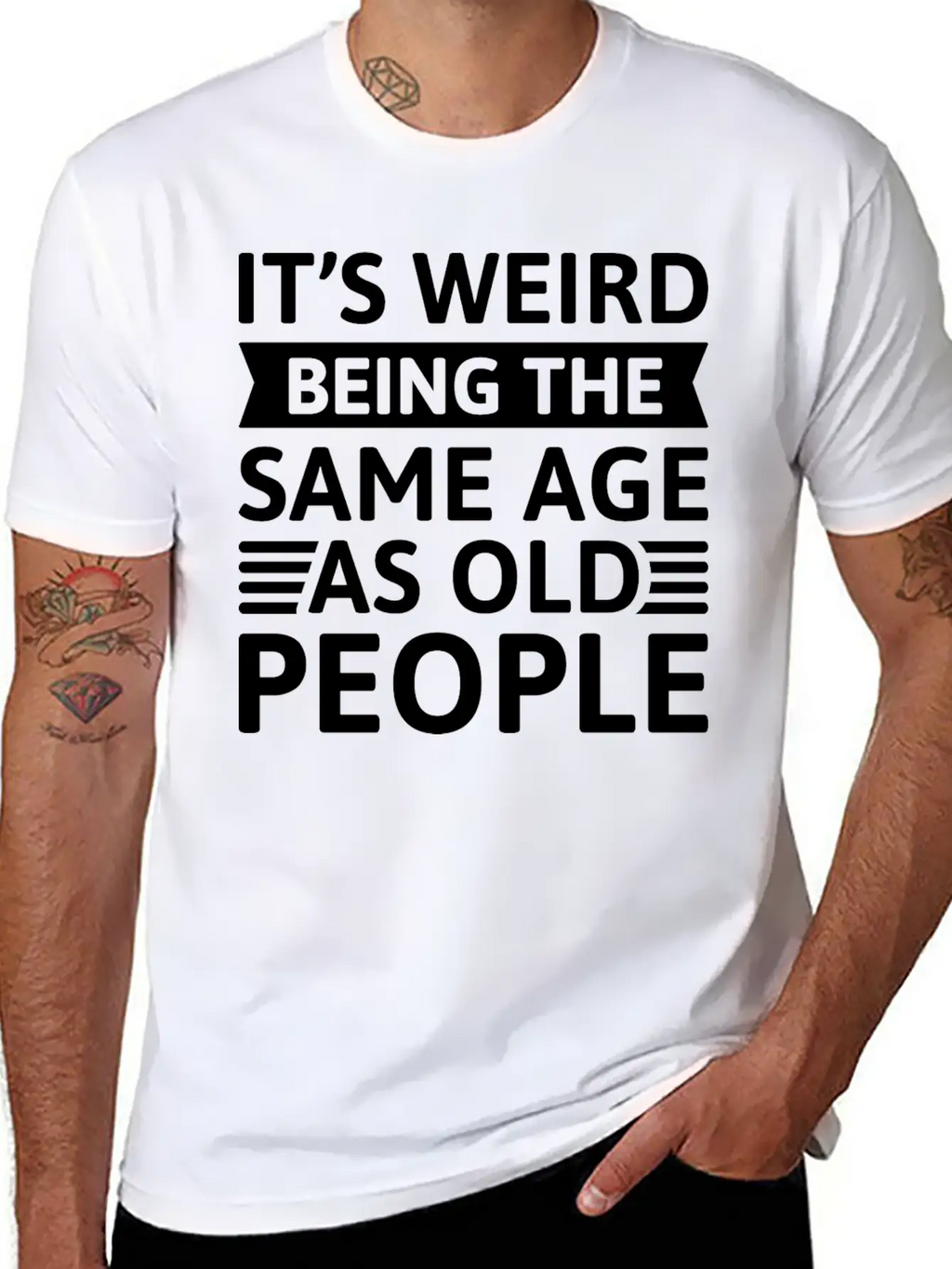It’s Weird Being The Same Age As Old People Breathable Soft Cotton T-Shirt – Timeless Casual Look